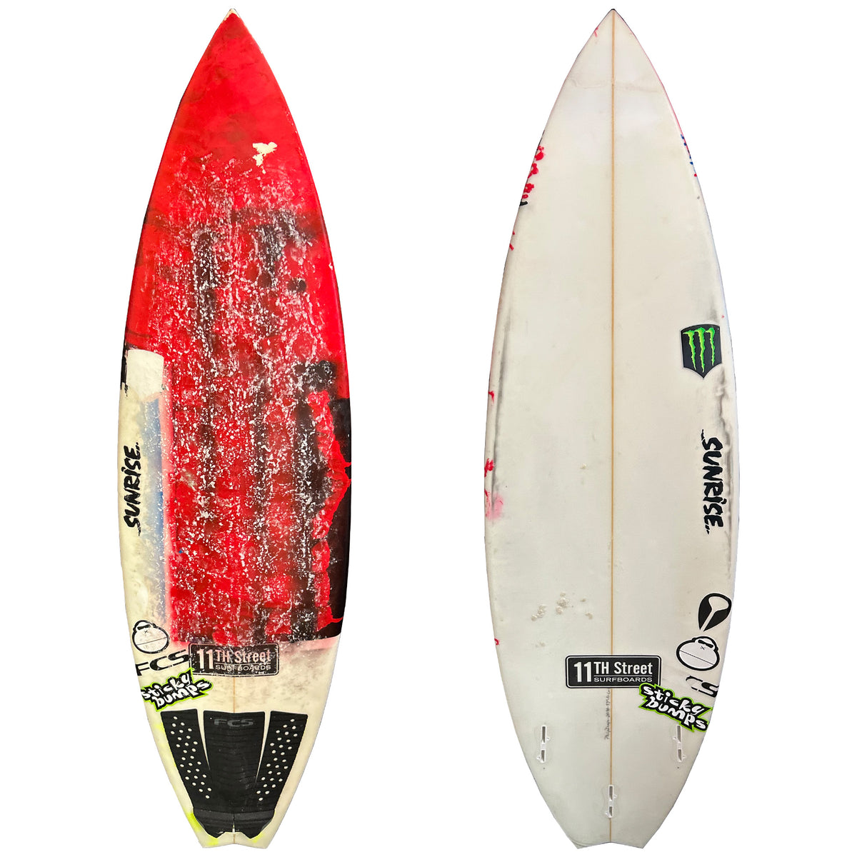 11th Street Surfboards 5'7 Used Surfboard - FCS II