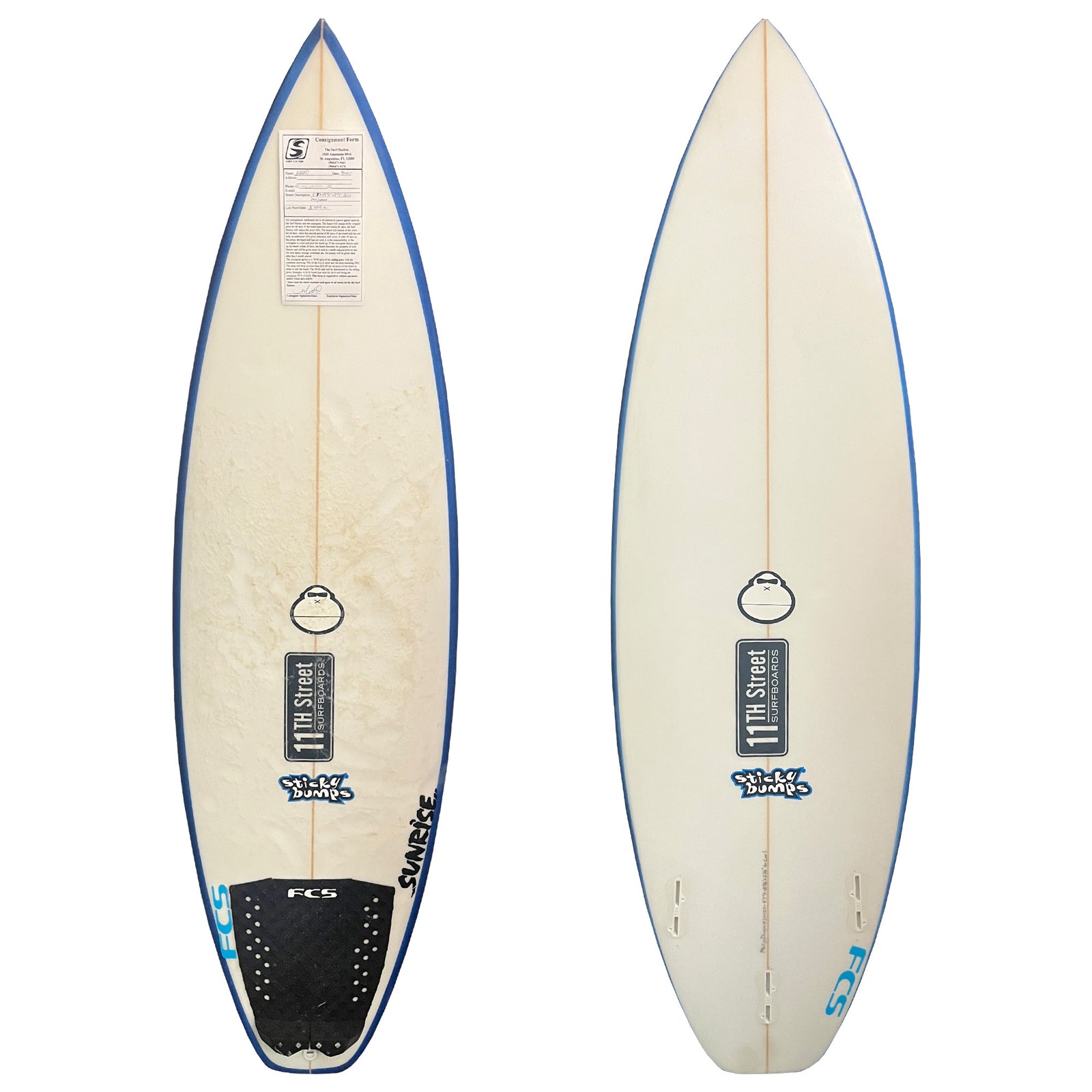 11th Street Surfboards Go2 5'7 Consignment Surfboard - FCS II