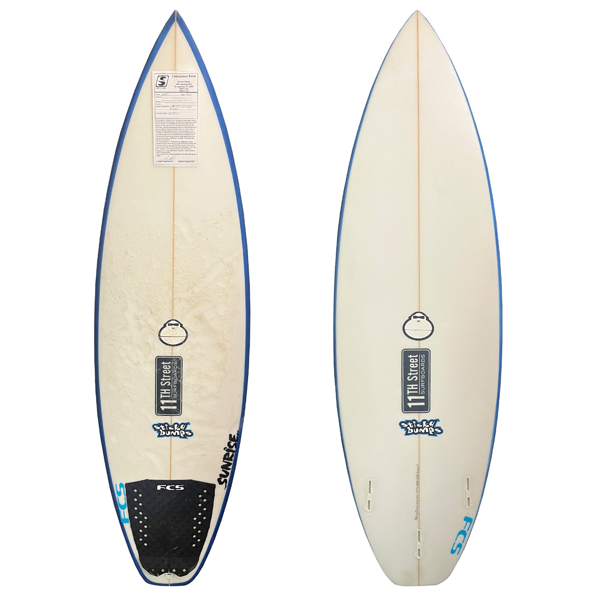 11th Street Surfboards Go2 5'7 Consignment Surfboard - FCS II