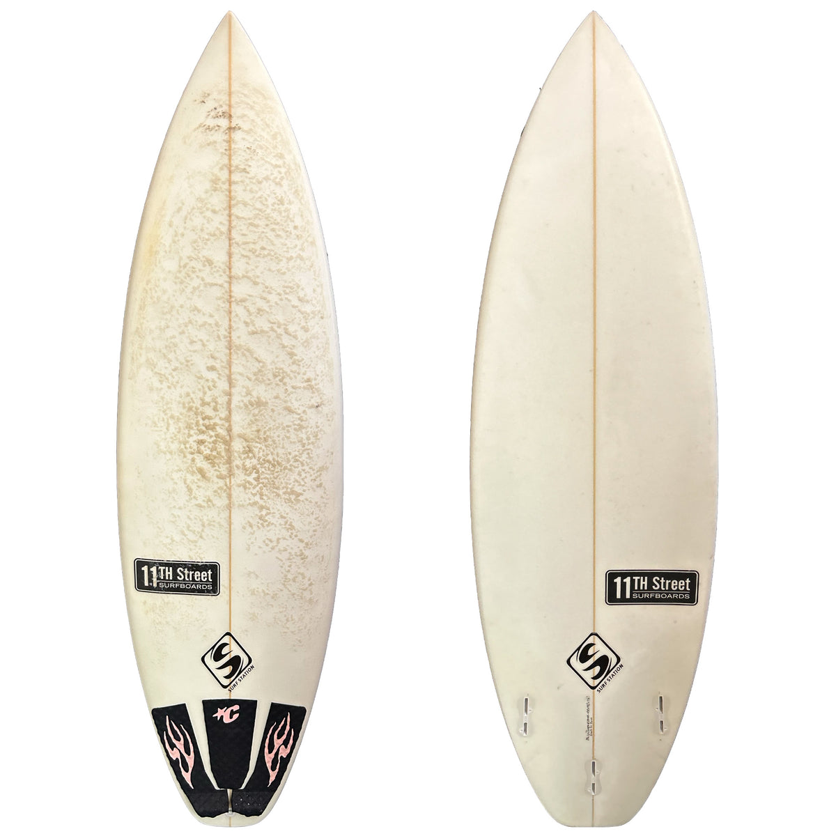 11th Street Surfboards 2 Cents 5'8 Consignment Surfboard - FCS II