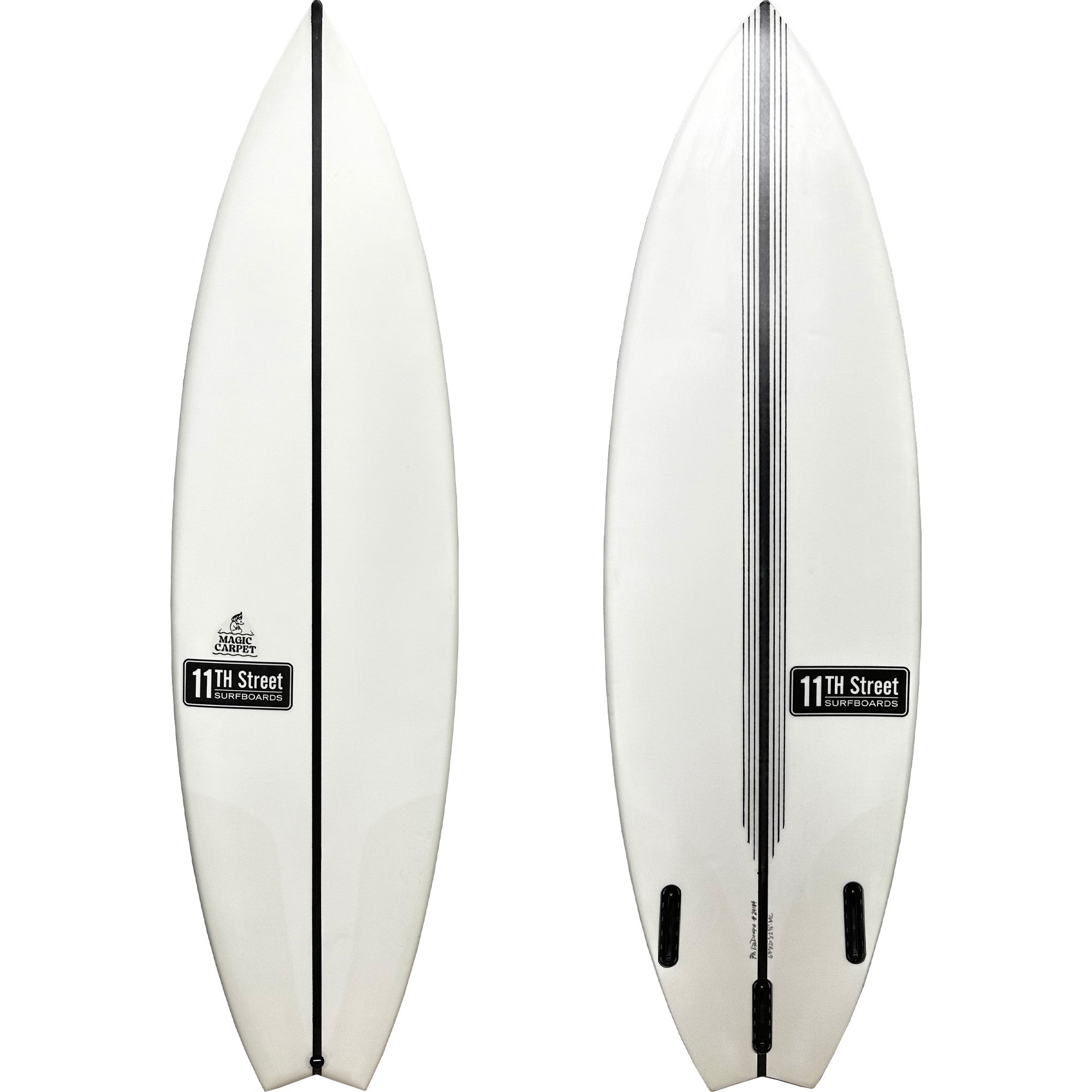 11th Street Surfboards Magic Carpet EPS Surfboard - Futures