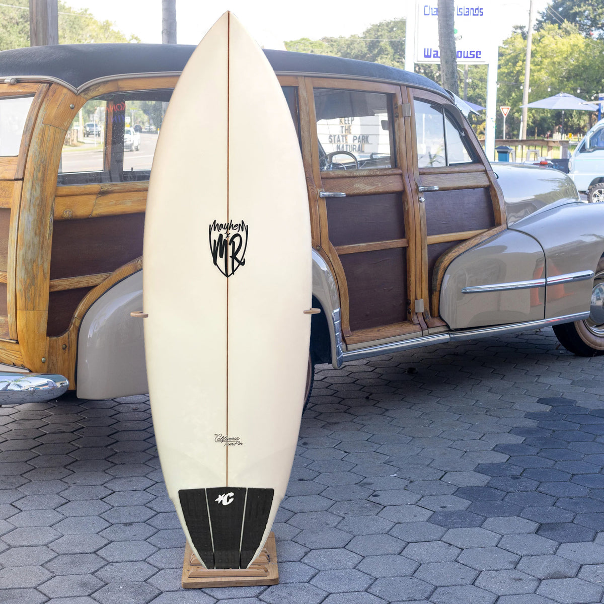 Mayhem x MR California Twin Pin PU/Poly 5'7 Used Surfboard - Futures