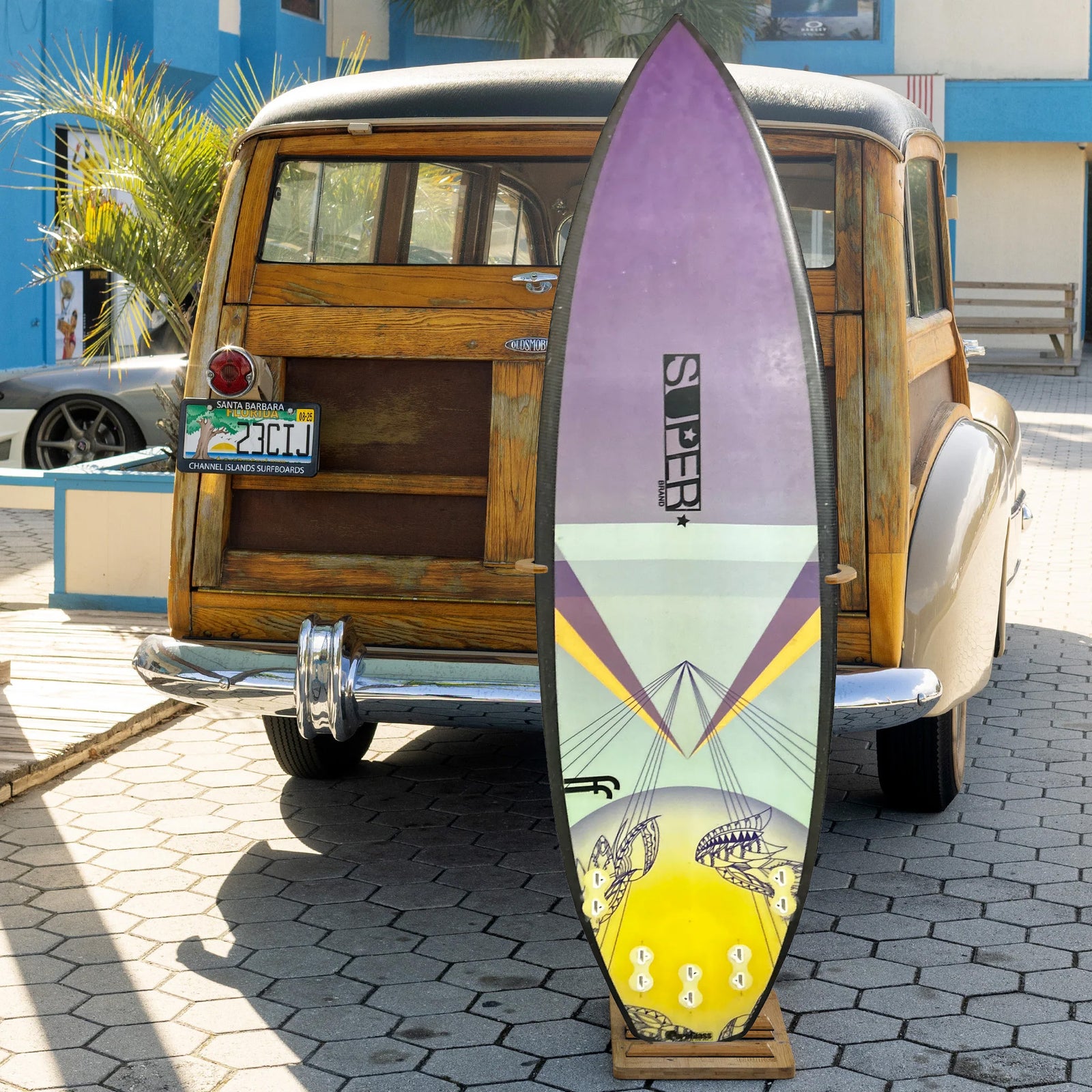 Super Brand The Vapers 5'8 Used Surfboard - FCS II