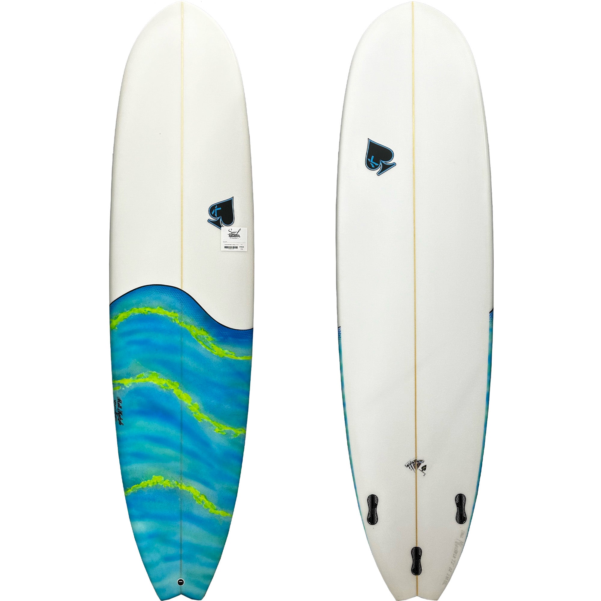 Kechele Mini Malibu Surfboard - FCS II