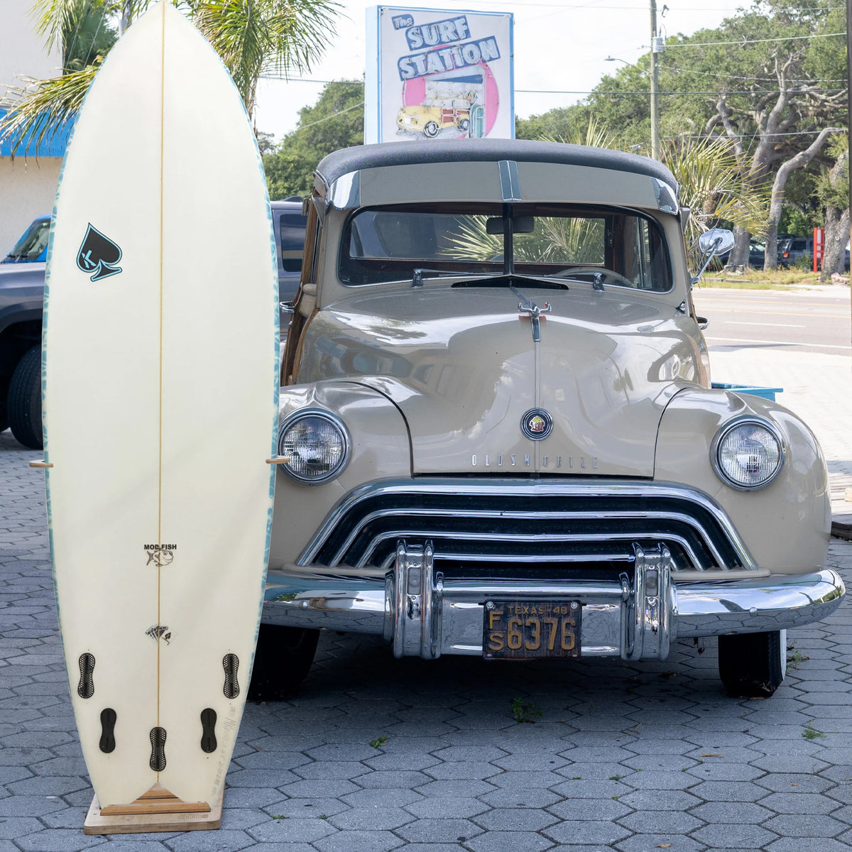 Kechele Mod Fish PU/Poly 6'4 Surfboard - FCS II