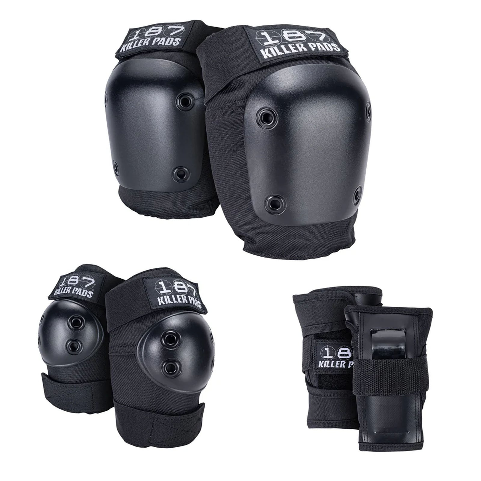 187 Killer Pads 6-Pack Jr Youth Combo Pack - Black