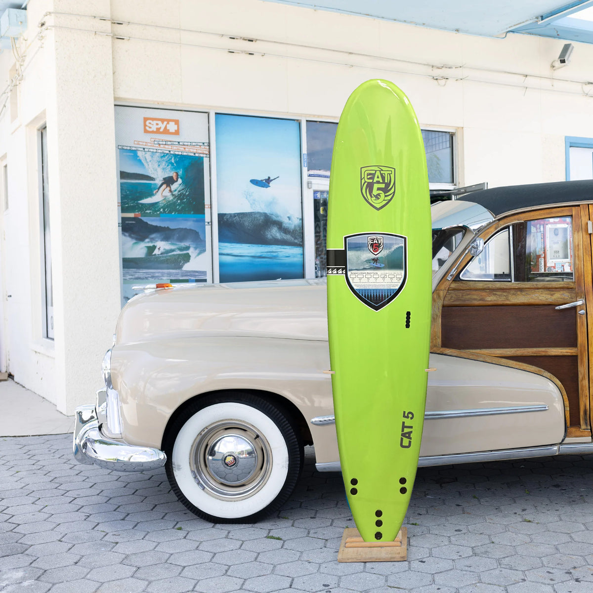 Cat 5 Funshape 8'0 Soft Surfboard - Green