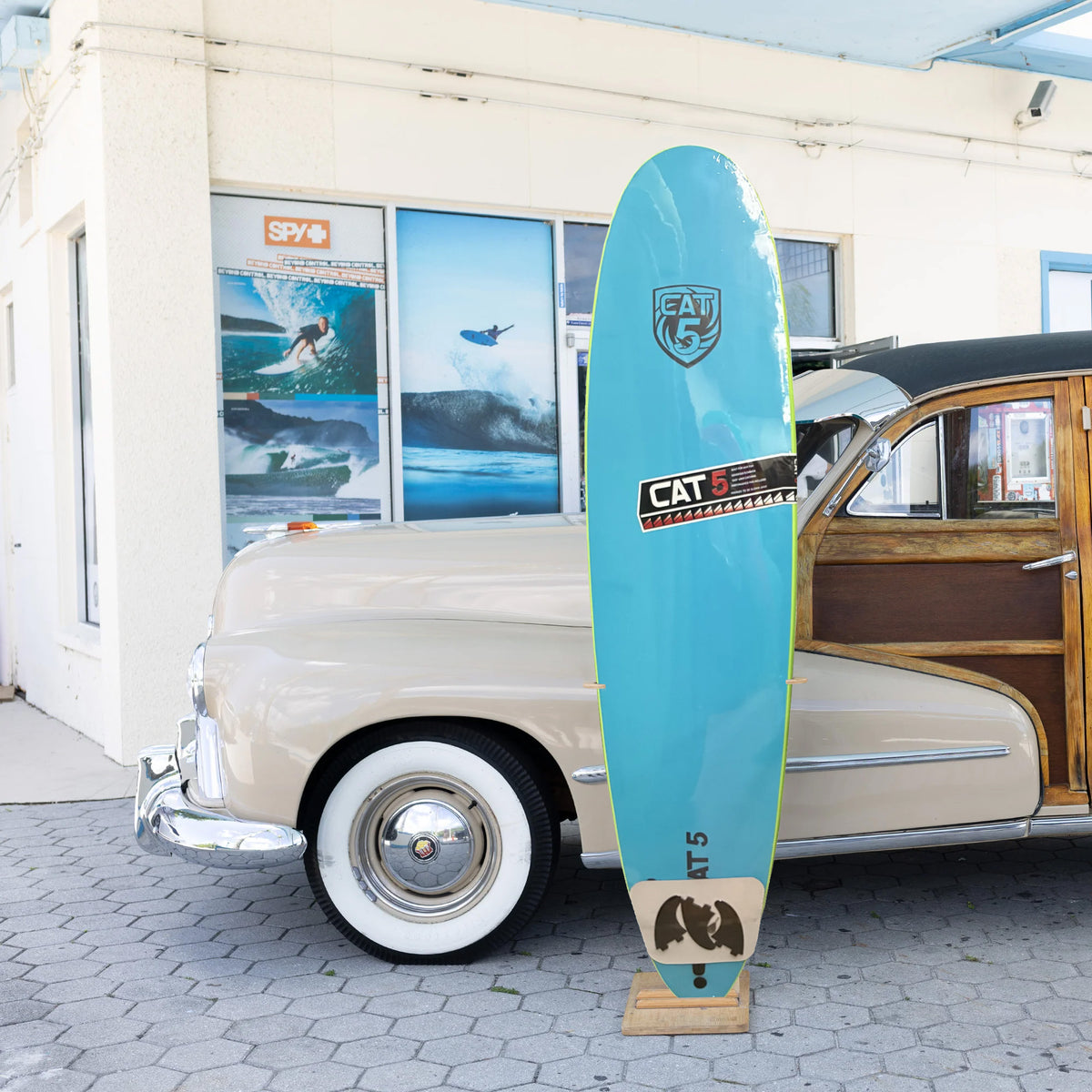 Cat 5 Funshape 8'0 Soft Surfboard - Green