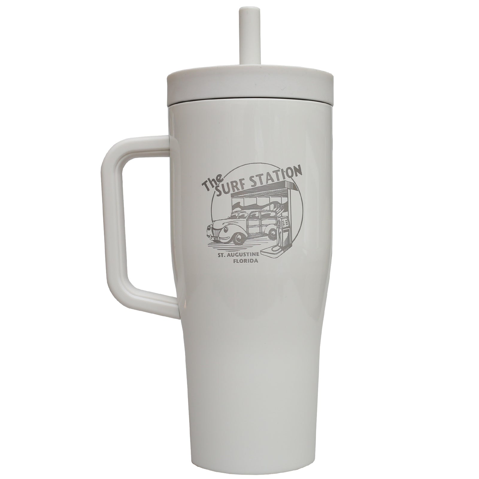 Corkcicle x Surf Station Cruiser 22oz Tumbler - Gloss Oat Milk