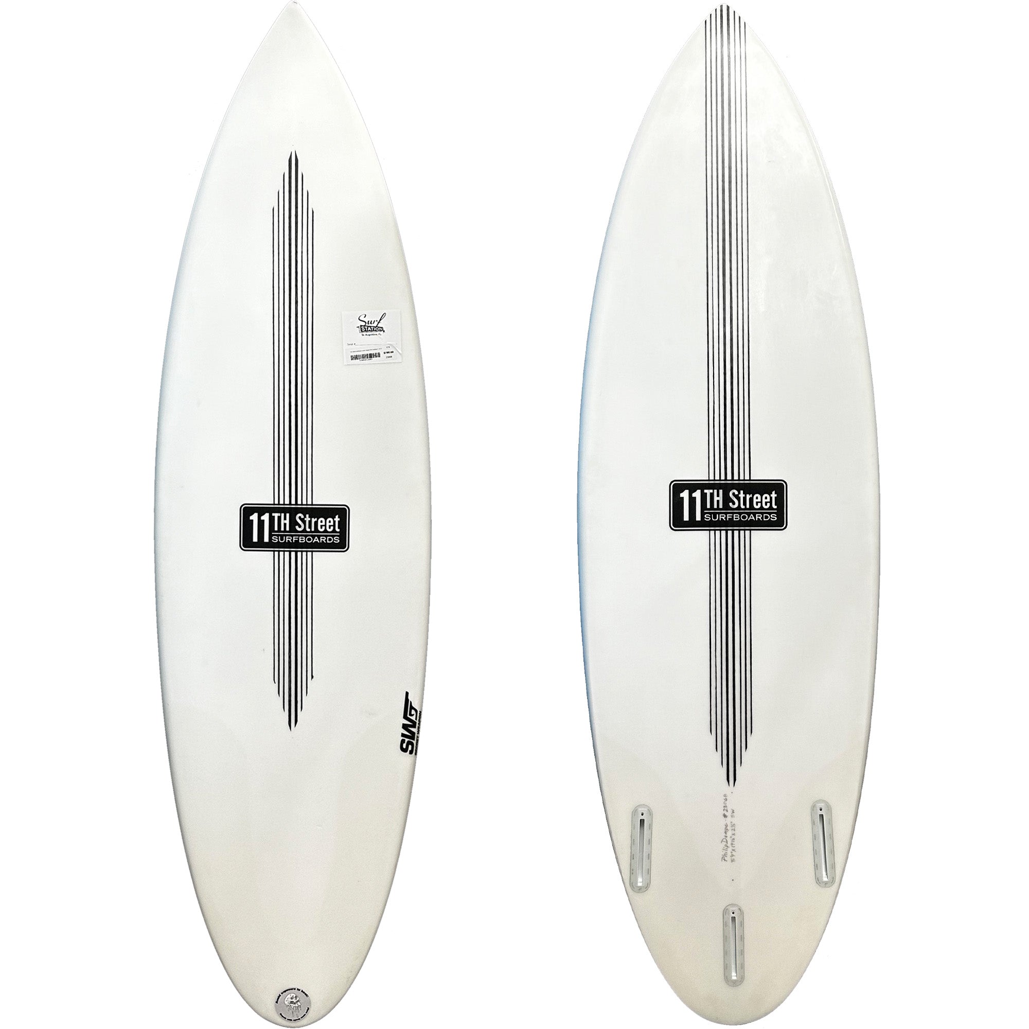 11th Street Surfboards Secret Weapon EPS Surfboard - FCS II