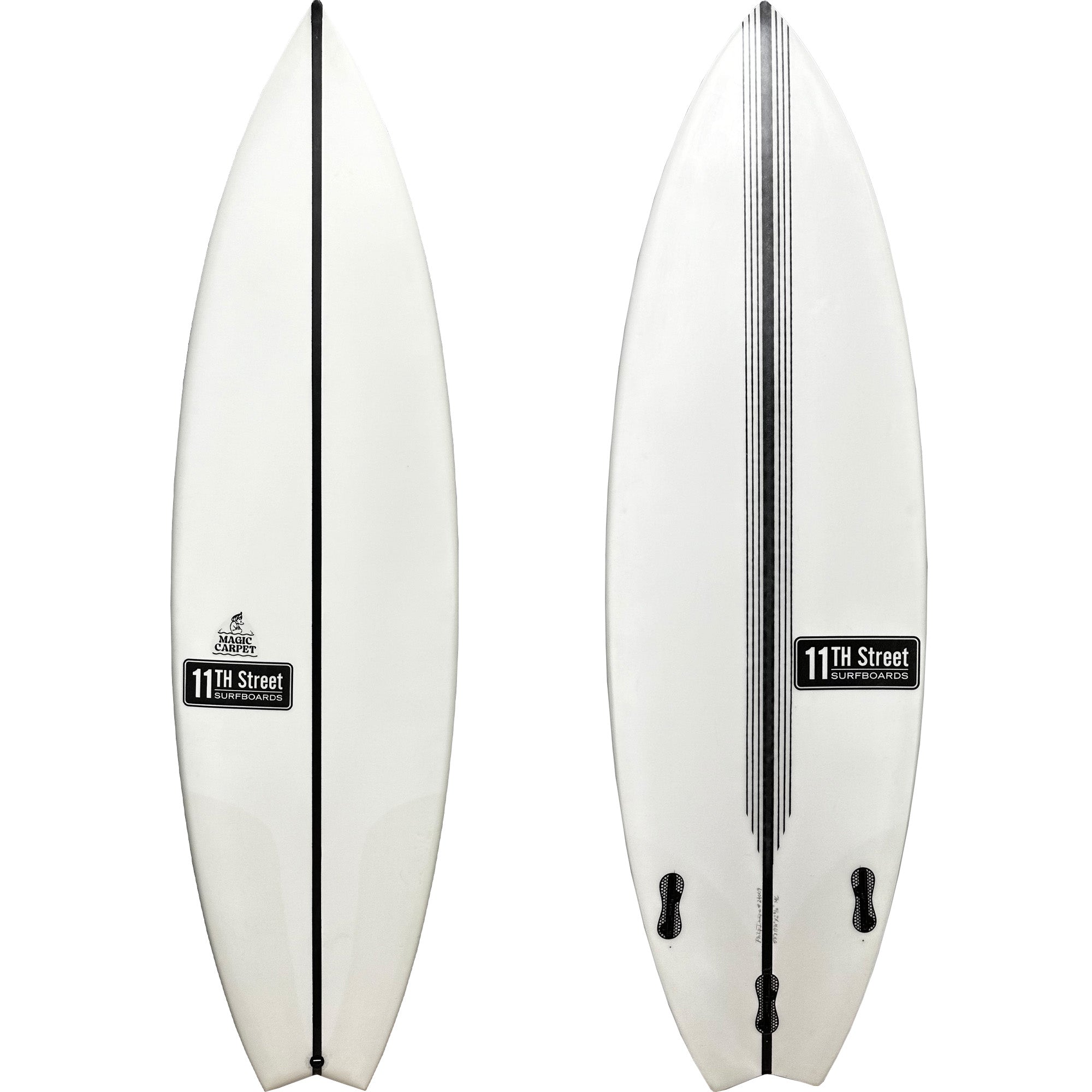 11th Street Surfboards Magic Carpet EPS Surfboard - FCS II