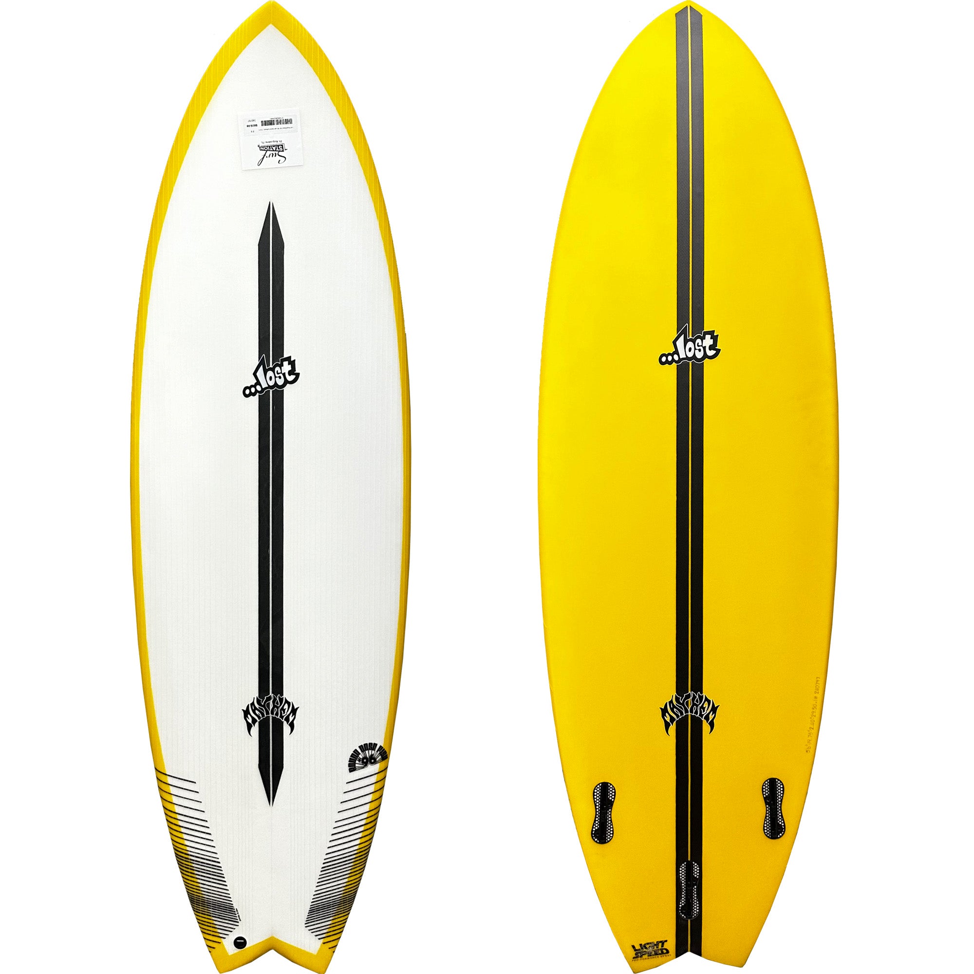 Lost Round Nose Fish '96 Light Speed Surfboard - FCS II