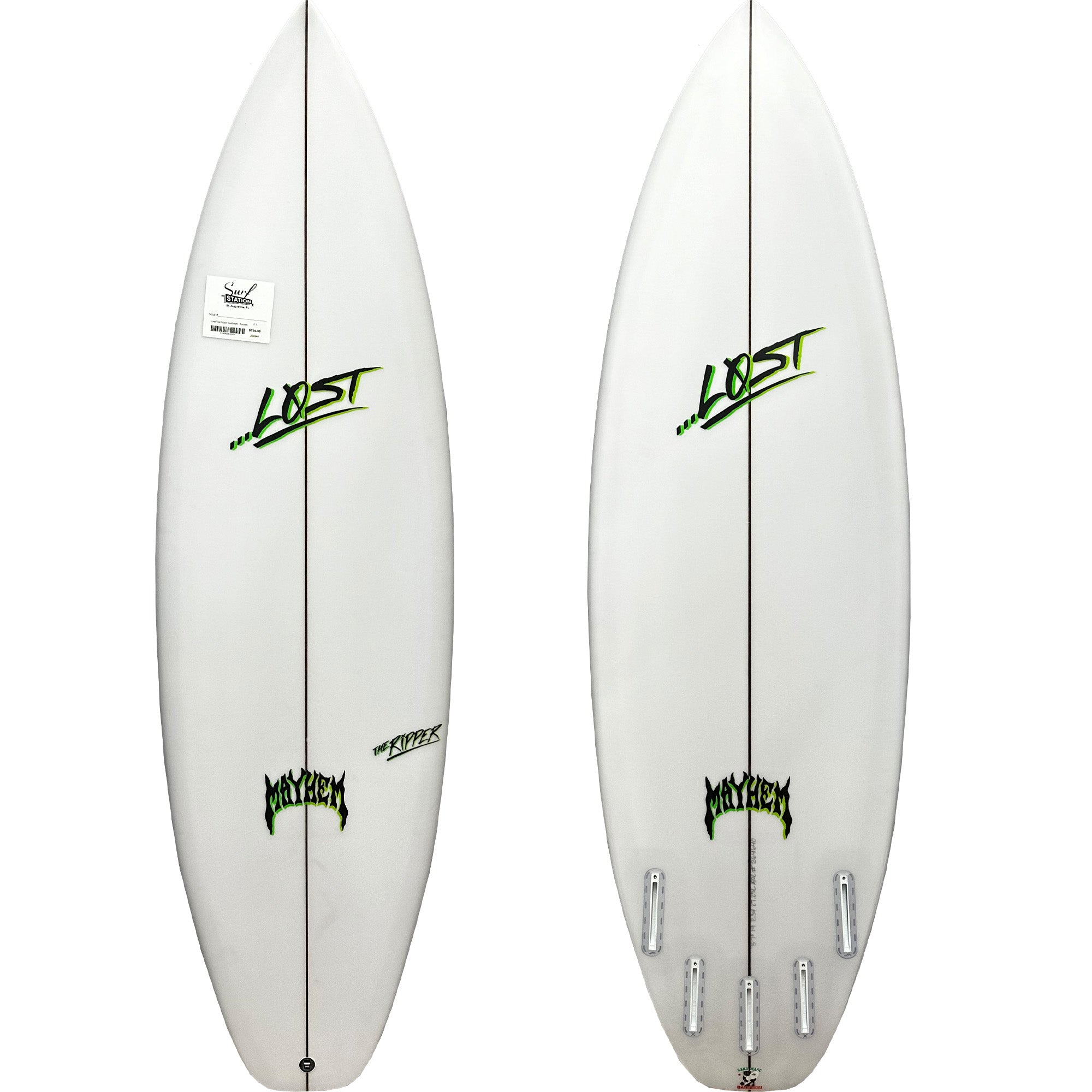 Lost The Ripper Surfboard - Futures
