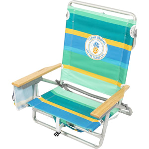 Tommy Bahama Easy N Easy Out Backpack Beach Chair - Green Stripe