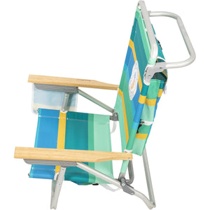 Tommy Bahama Easy N Easy Out Backpack Beach Chair - Green Stripe