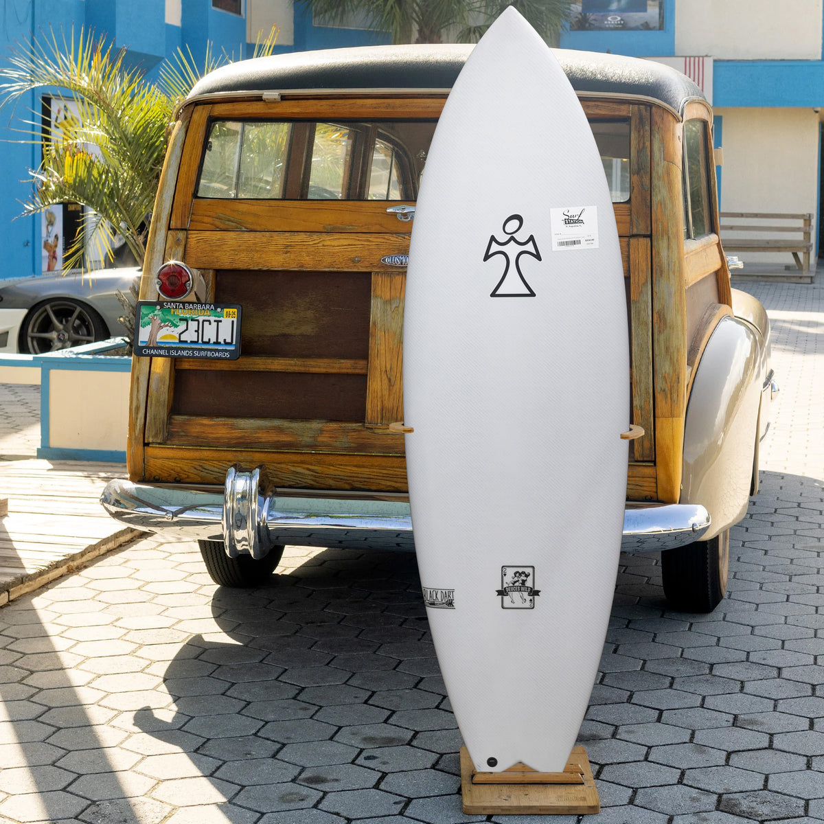 Inspired Deuces Wild Black Dart 5'8 Surfboard - Futures
