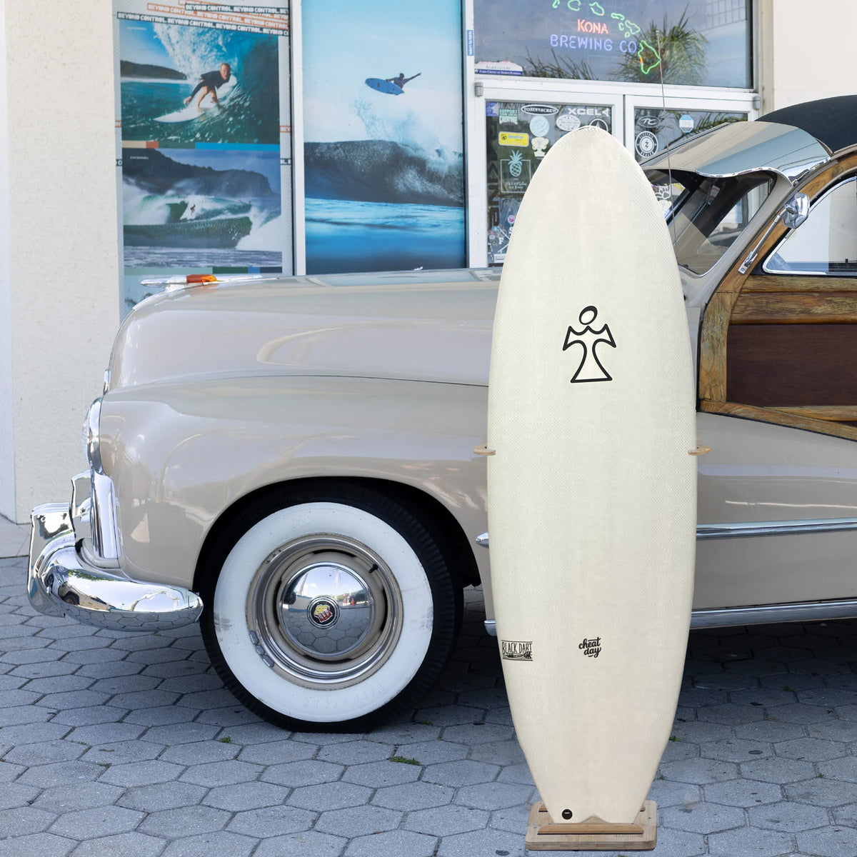 Inspired Cheat Day Black Dart 5'5 Surfboard - FCS II