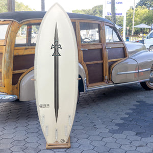 Inspired Deuces Wild II Black Dart 5'8 Surfboard - Futures