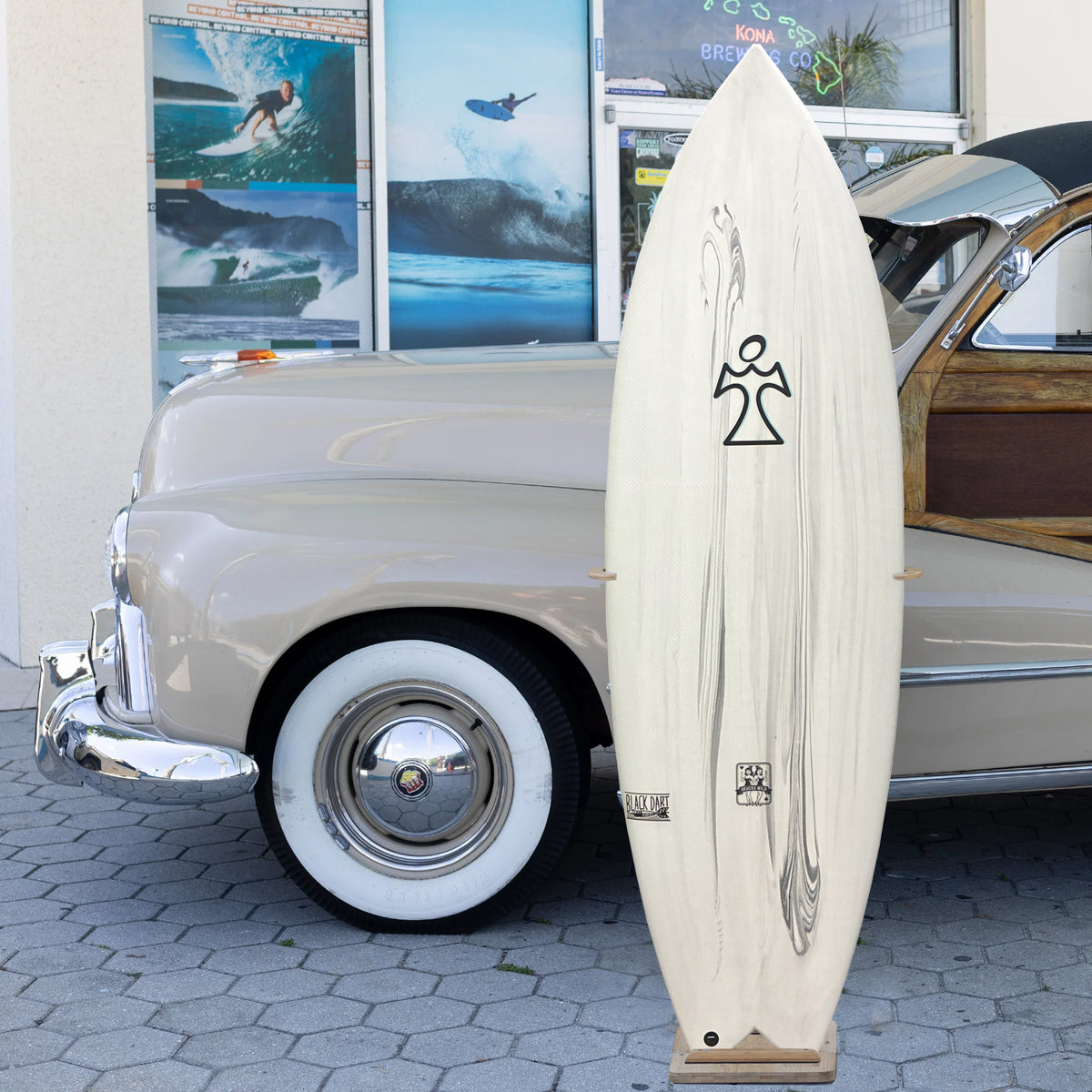 Inspired Deuces Wild II Black Dart 5'6 Surfboard - Futures