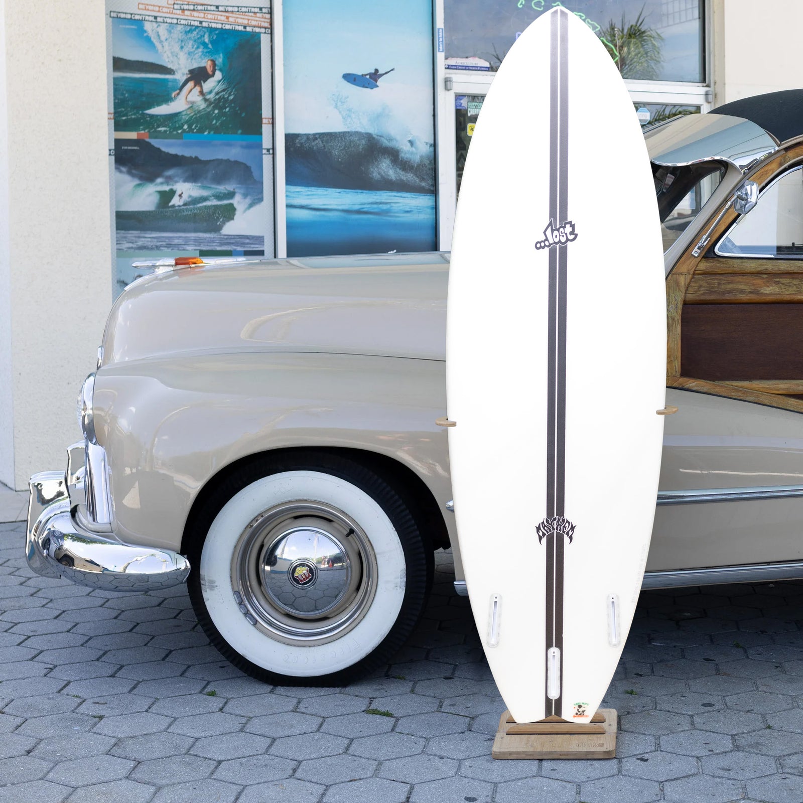 Lost Round Nose Fish '96 Light Speed 5'10 Surfboard - Futures