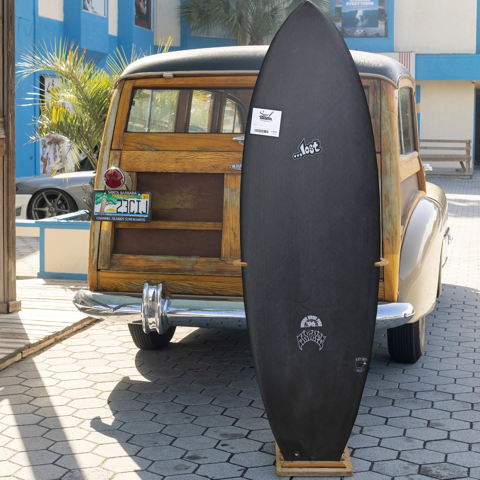 Lost Round Nose Fish '96 Long Toe Black Sheep EPS 5'7 Surfboard - Futures