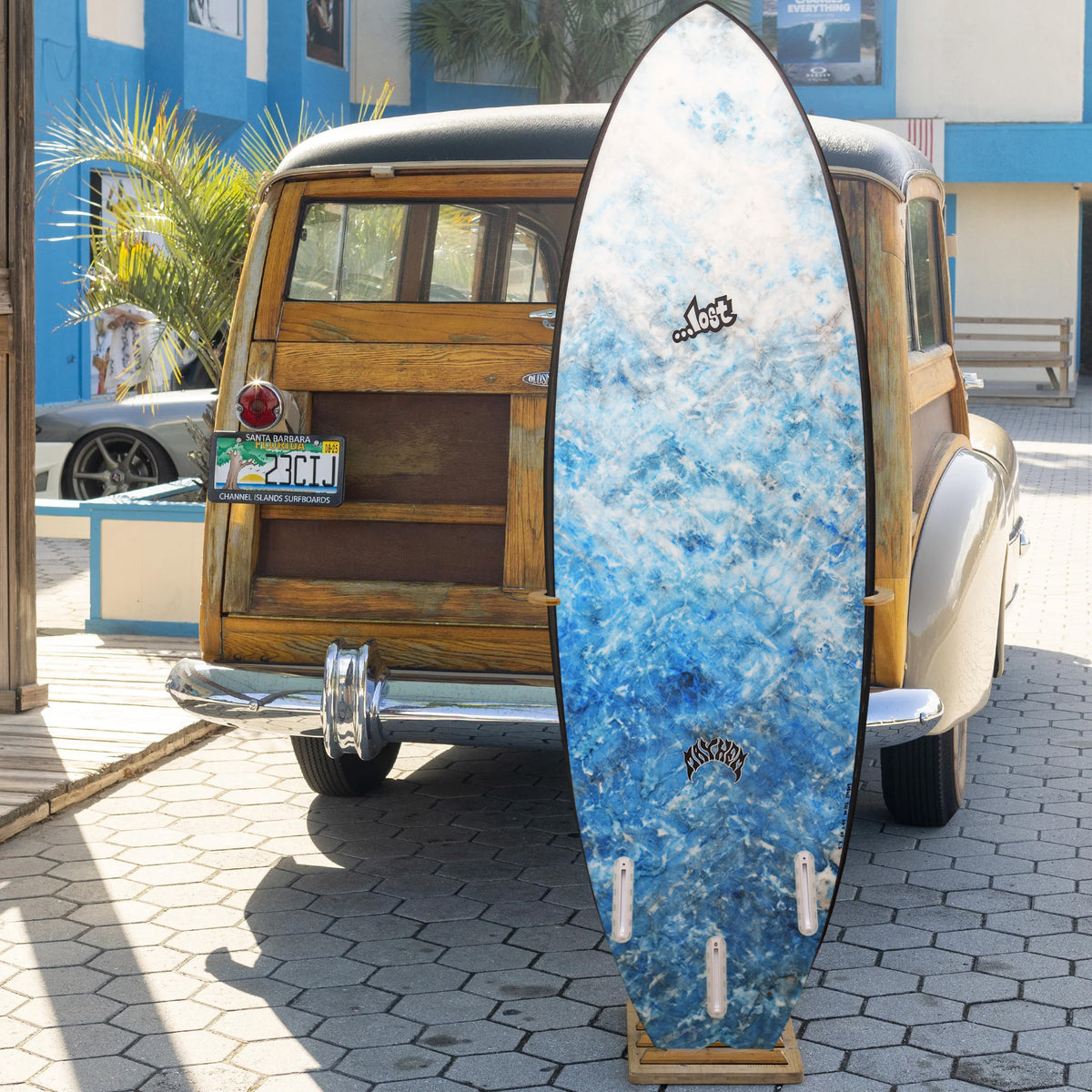 Lost Round Nose Fish '96 Long Toe Black Sheep EPS 5'7 Surfboard - Futures