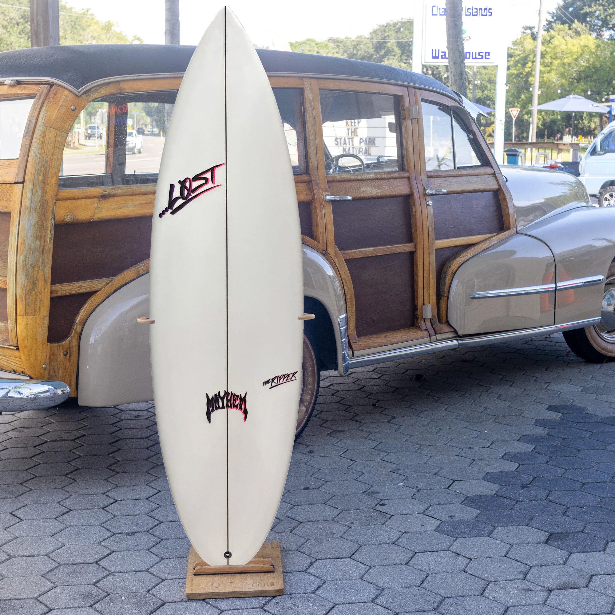 Lost The Ripper Round PU/Poly 5'10 Surfboard - FCS II