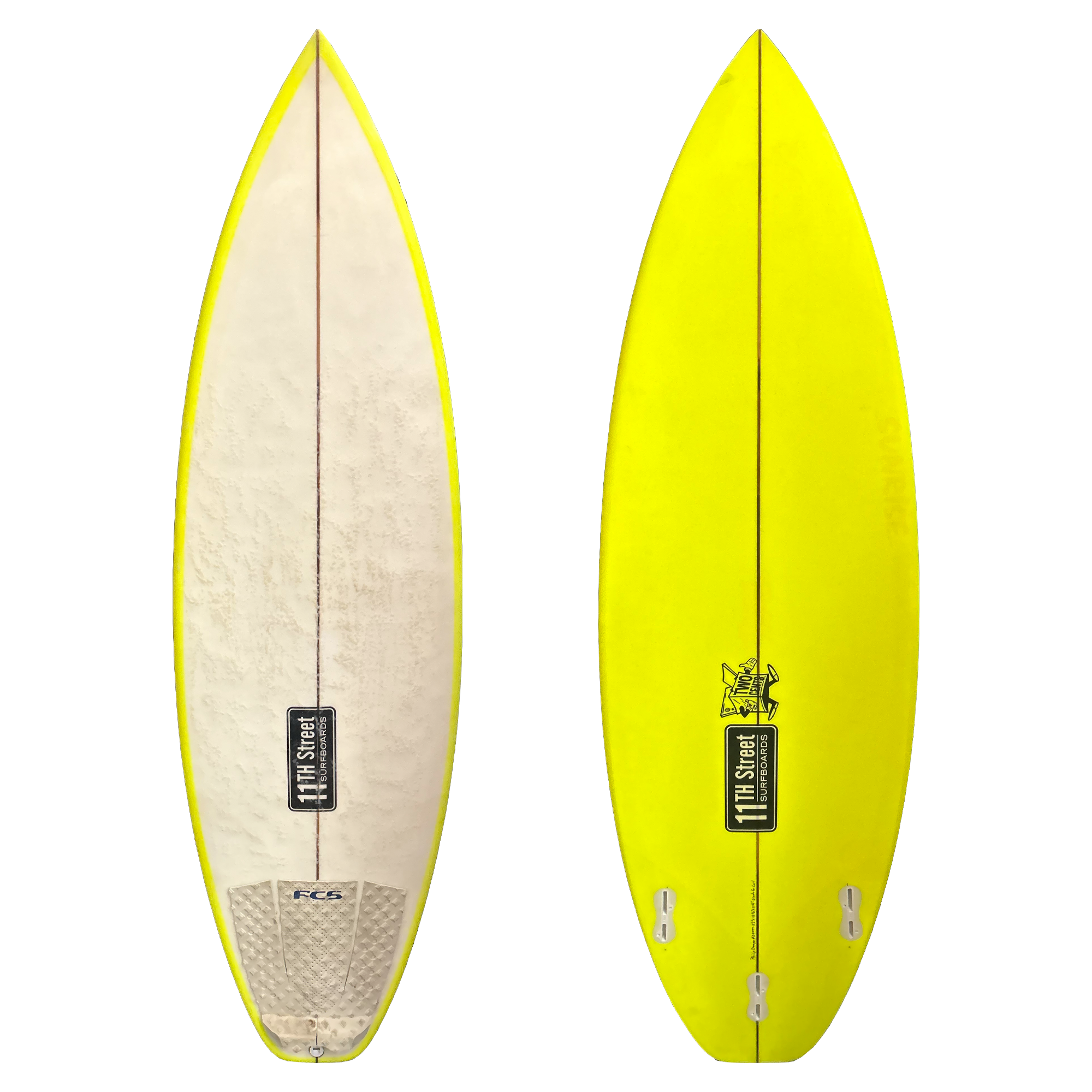 11th Street Surfboards 2 Cents 5'6 Consignment Surfboard - FCS II