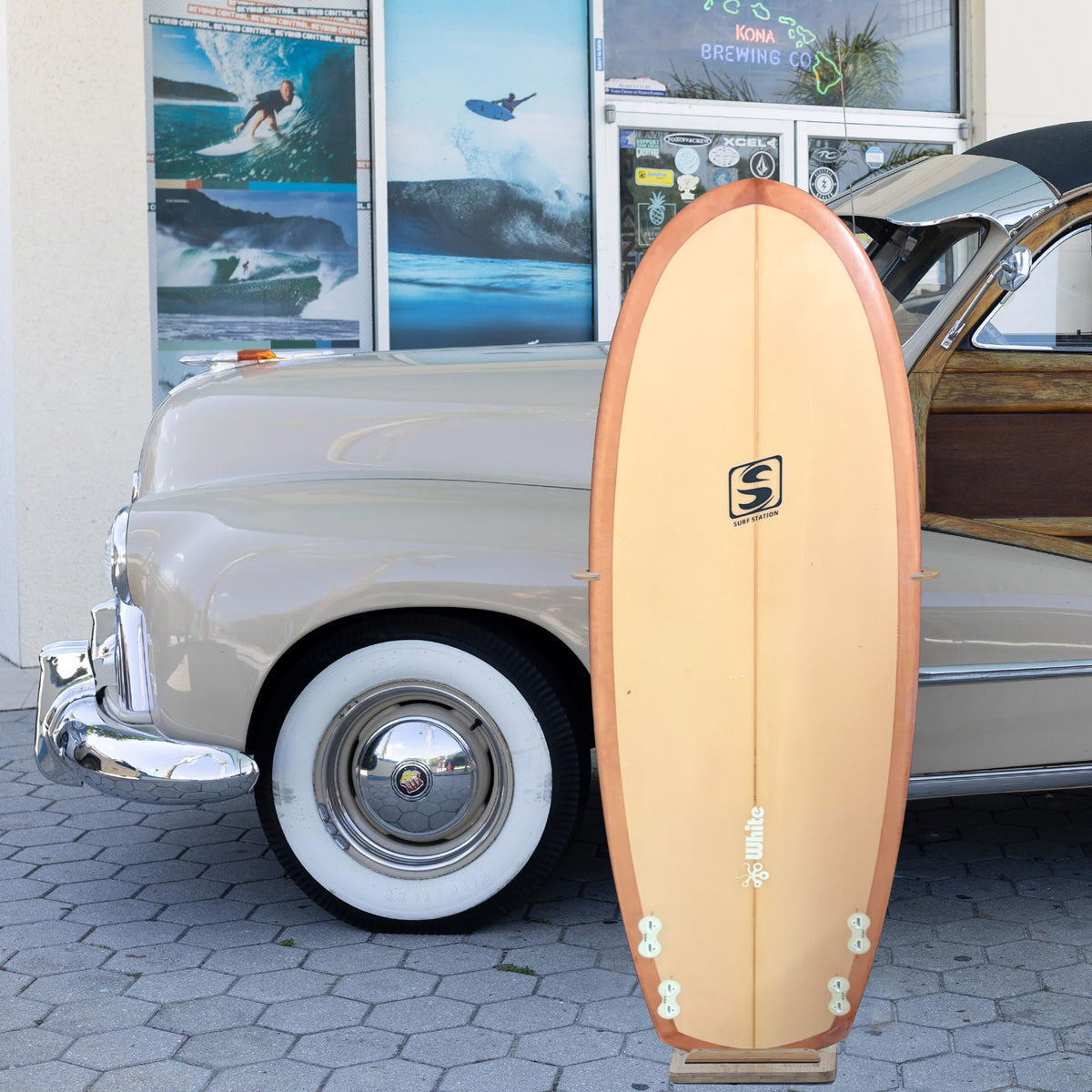 Ken White PU/Poly 5'4 Consignment Surfboard - FCS
