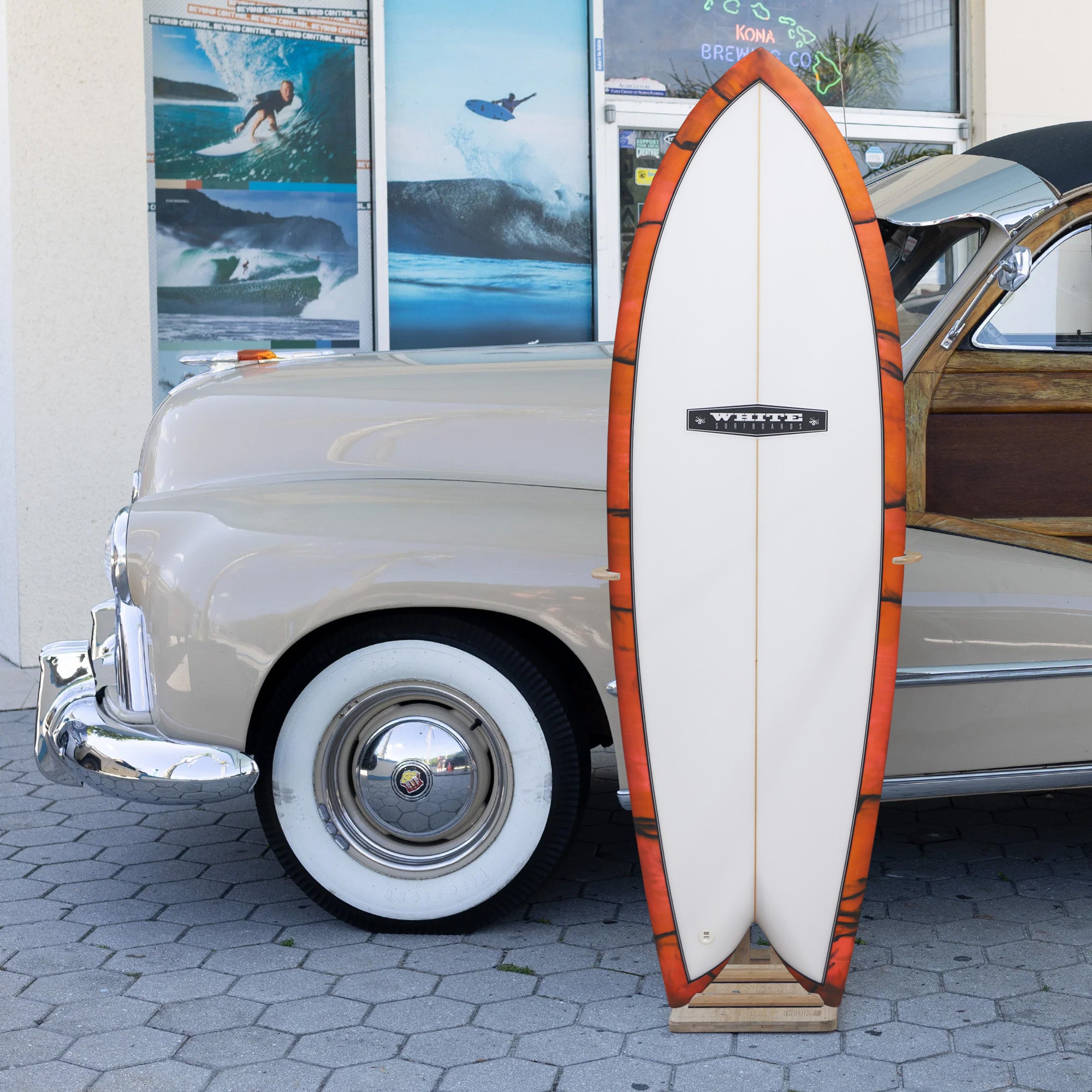 Ken White Retro Fish 5'8 Surfboard - Futures