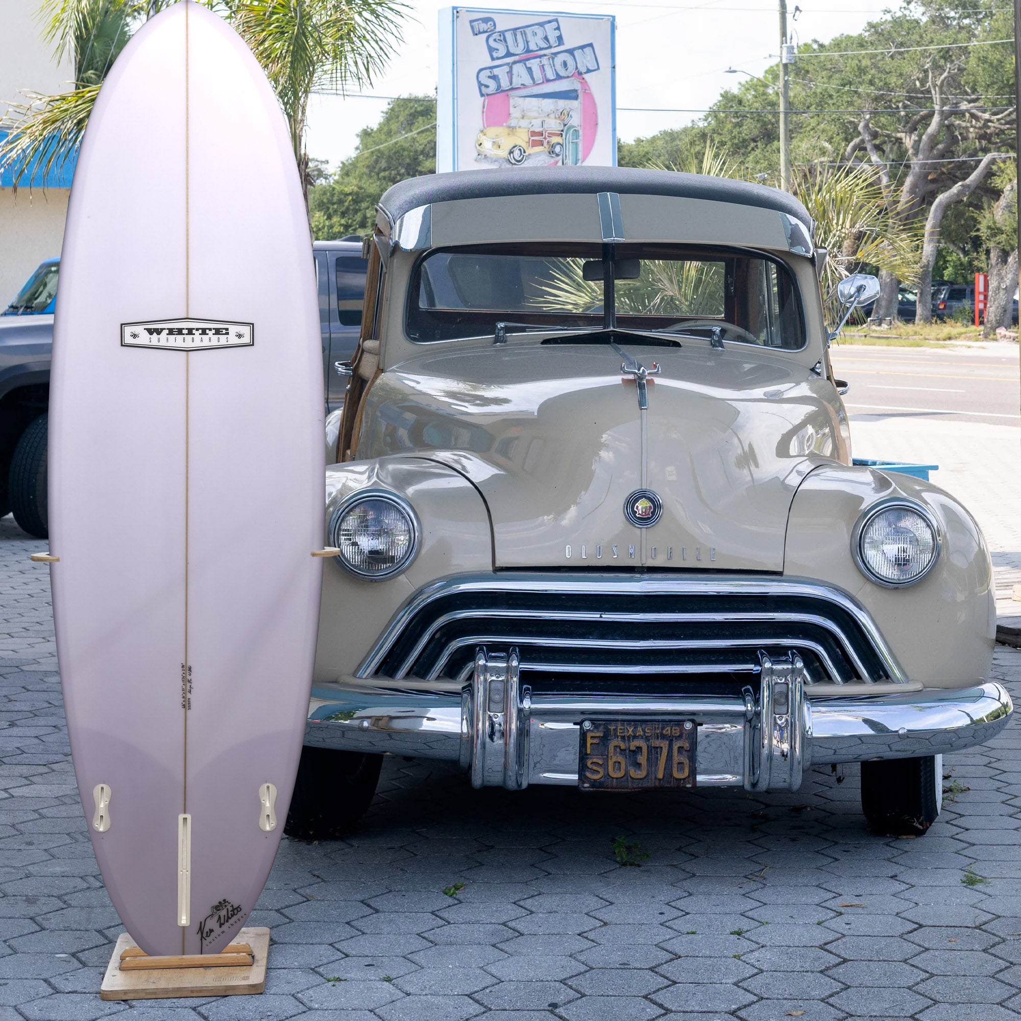Ken White Mid Length PU/Poly 6'6 Surfboard - FCS II