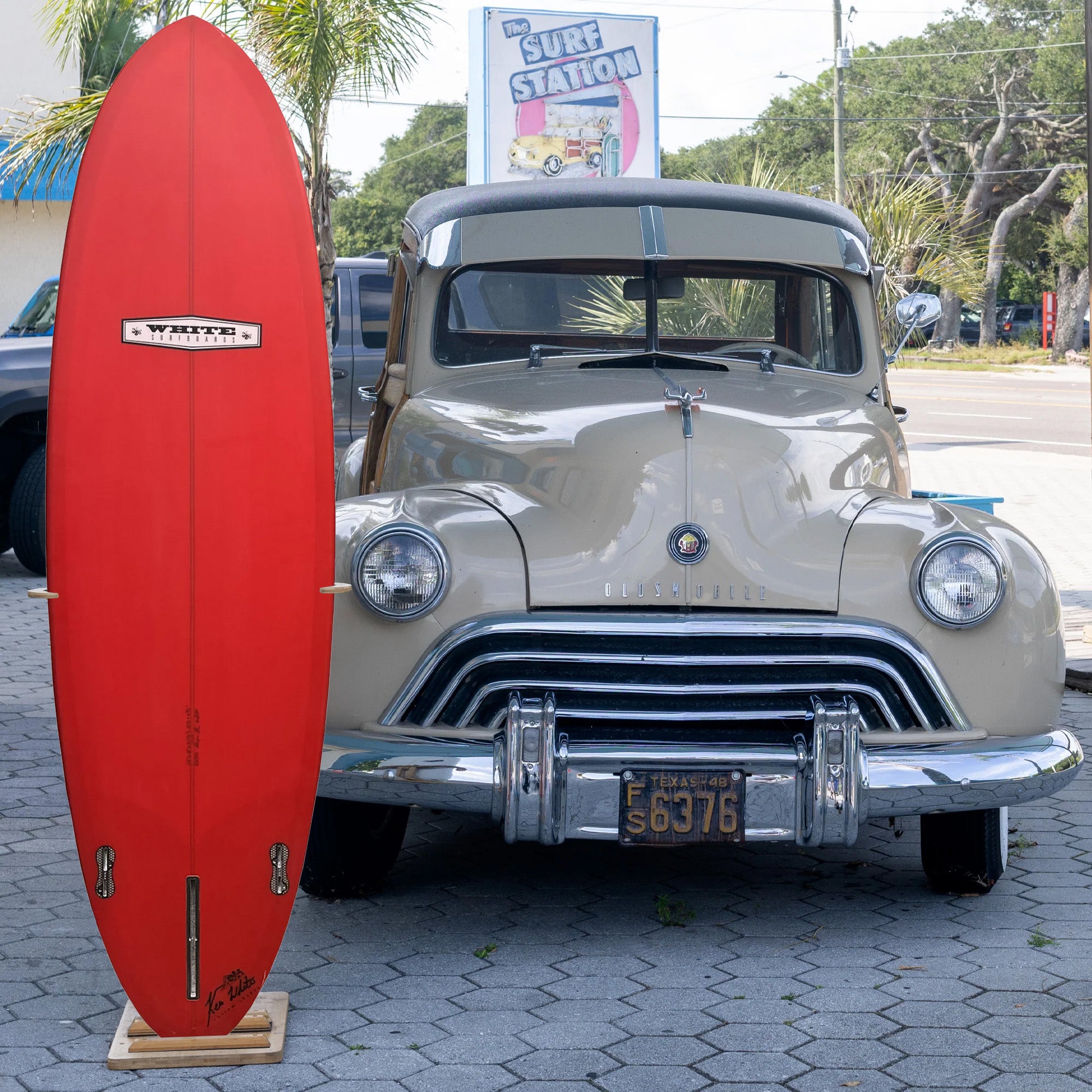 Ken White Mid Length PU/Poly 6'6 Surfboard - FCS II