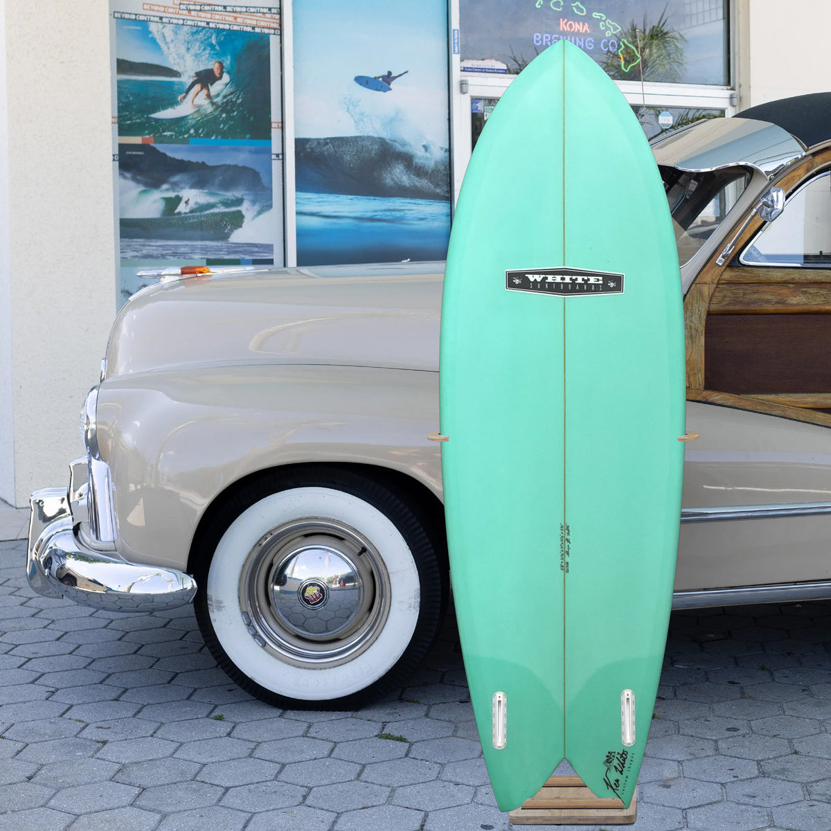 Ken White Retro Fish 5'8 Surfboard - Futures