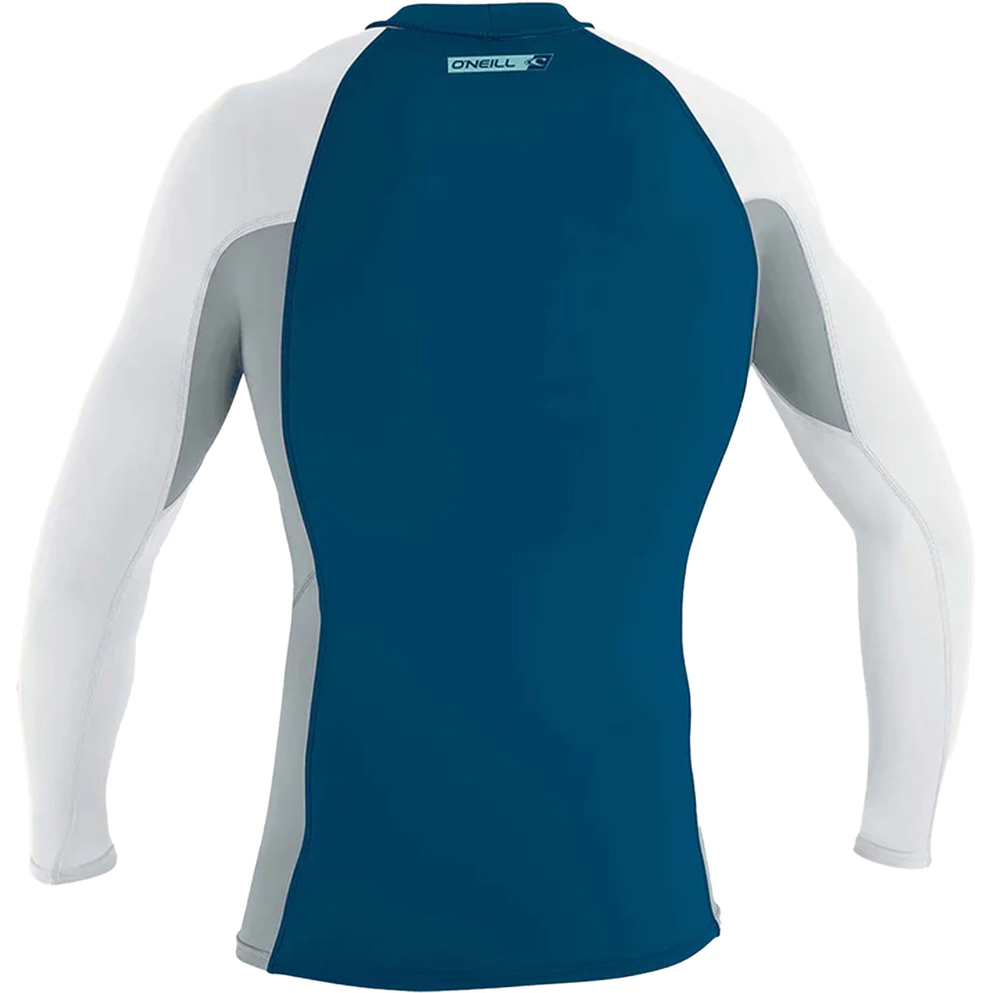 O'Neill Premium Skins Men's L/S Rashguard - Ultra Blue/Cool Grey/White