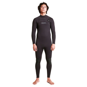 Xcel Comp+ 4/3mm Men's L/S Fullsuit Wetsuit - Black