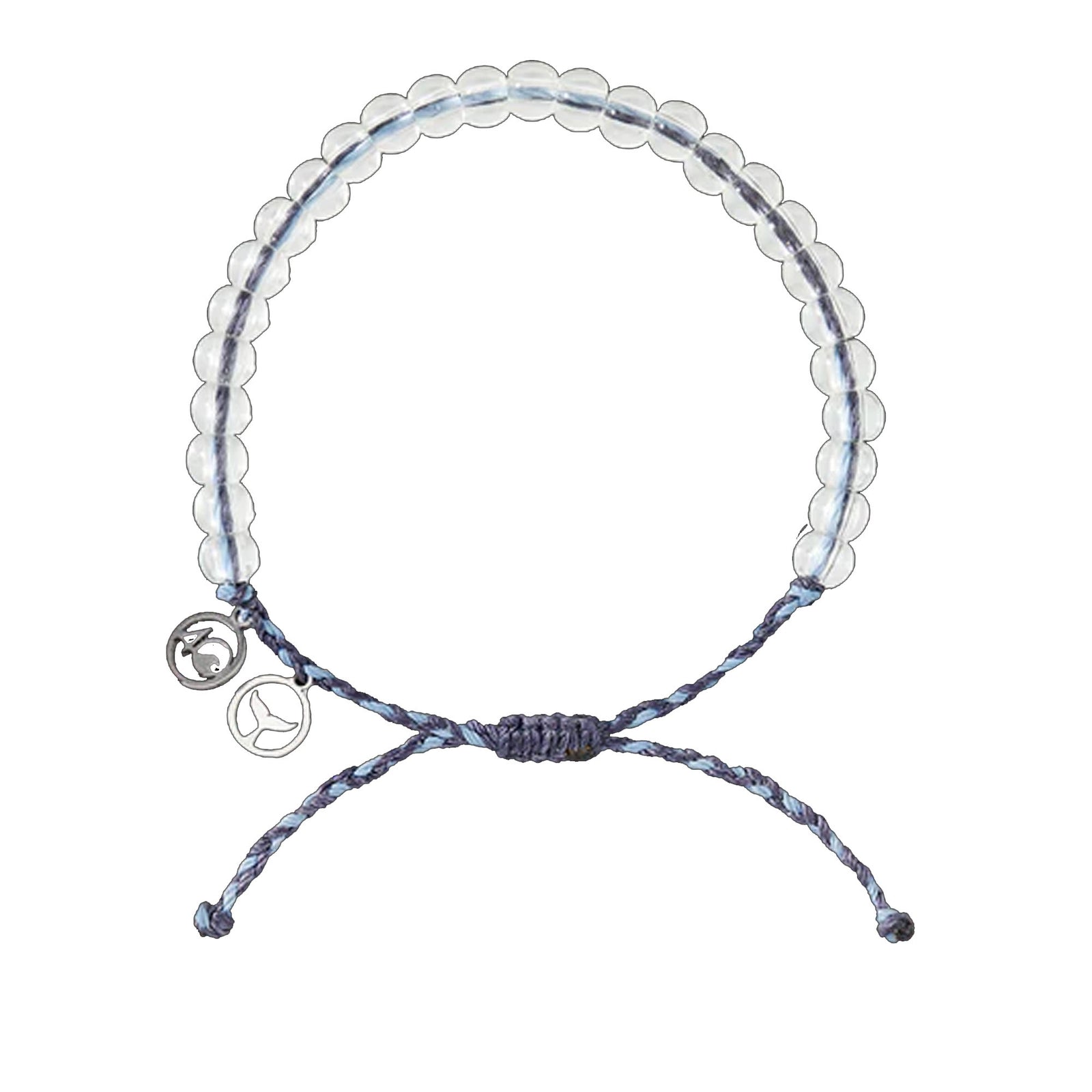 4Ocean Whale Beaded Bracelet - Light Blue/Purple