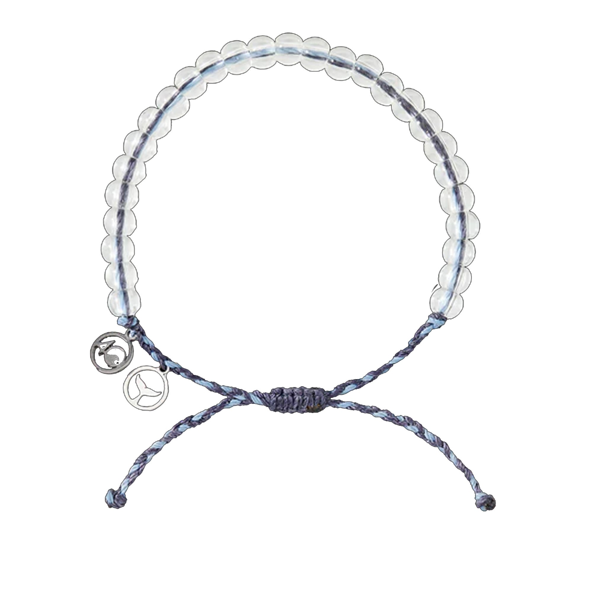 4Ocean Whale Beaded Bracelet - Light Blue/Purple