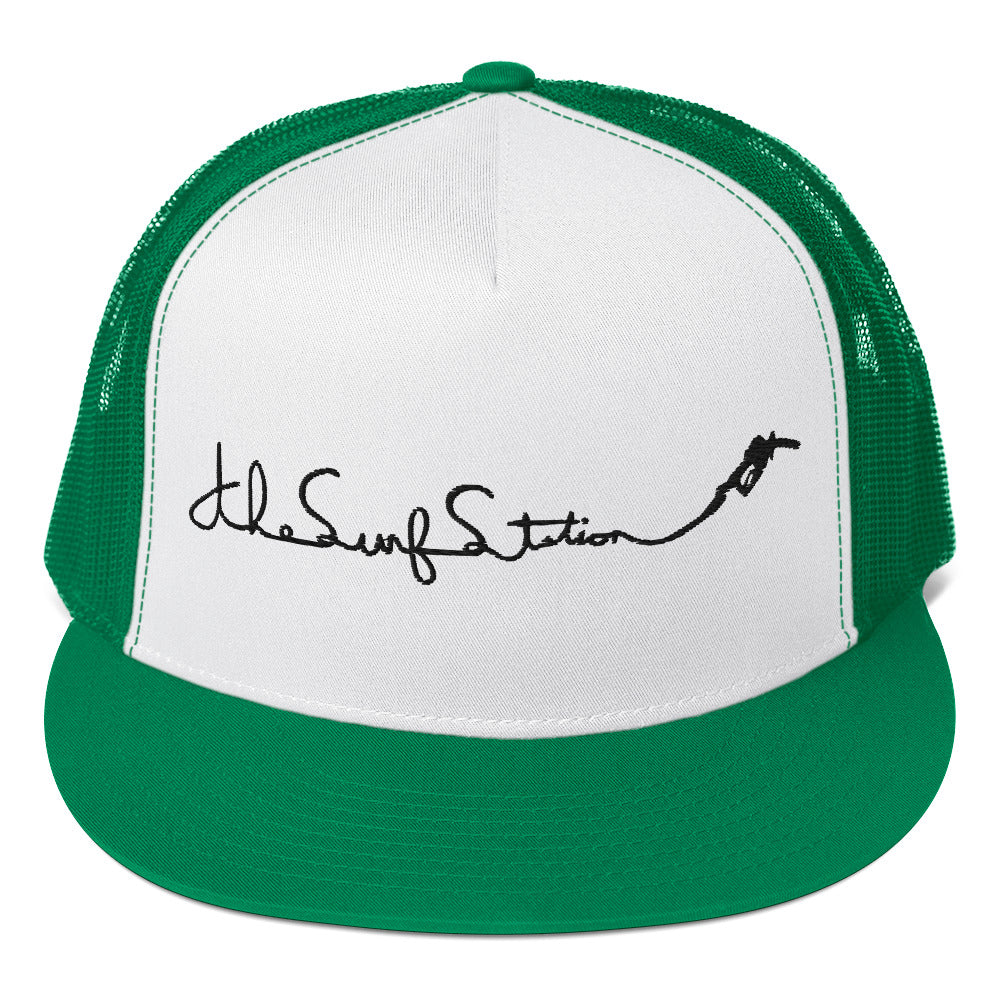 Surf Station Gas Nozzle Embroidered Trucker Hat