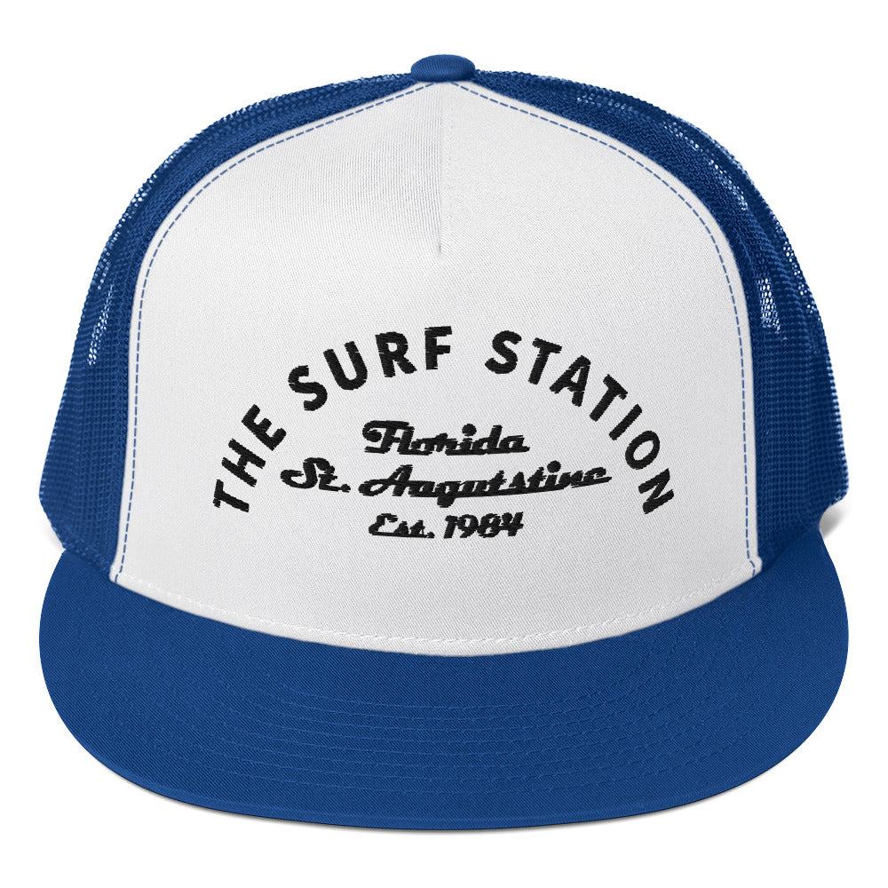 Surf Station Arch Logo Embroidered Trucker Hat