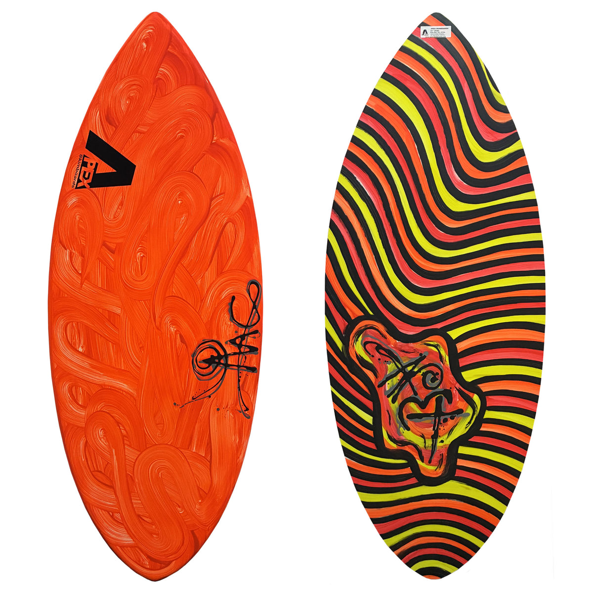 Apex AVAC 51" Skimboard - Lava Swirl/Sun Vibes