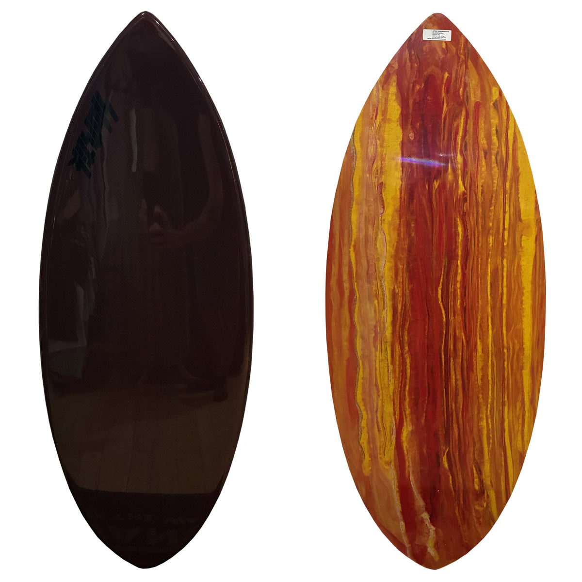 Slotstik Carbon 54" Skimboard - Red/Lava Drip