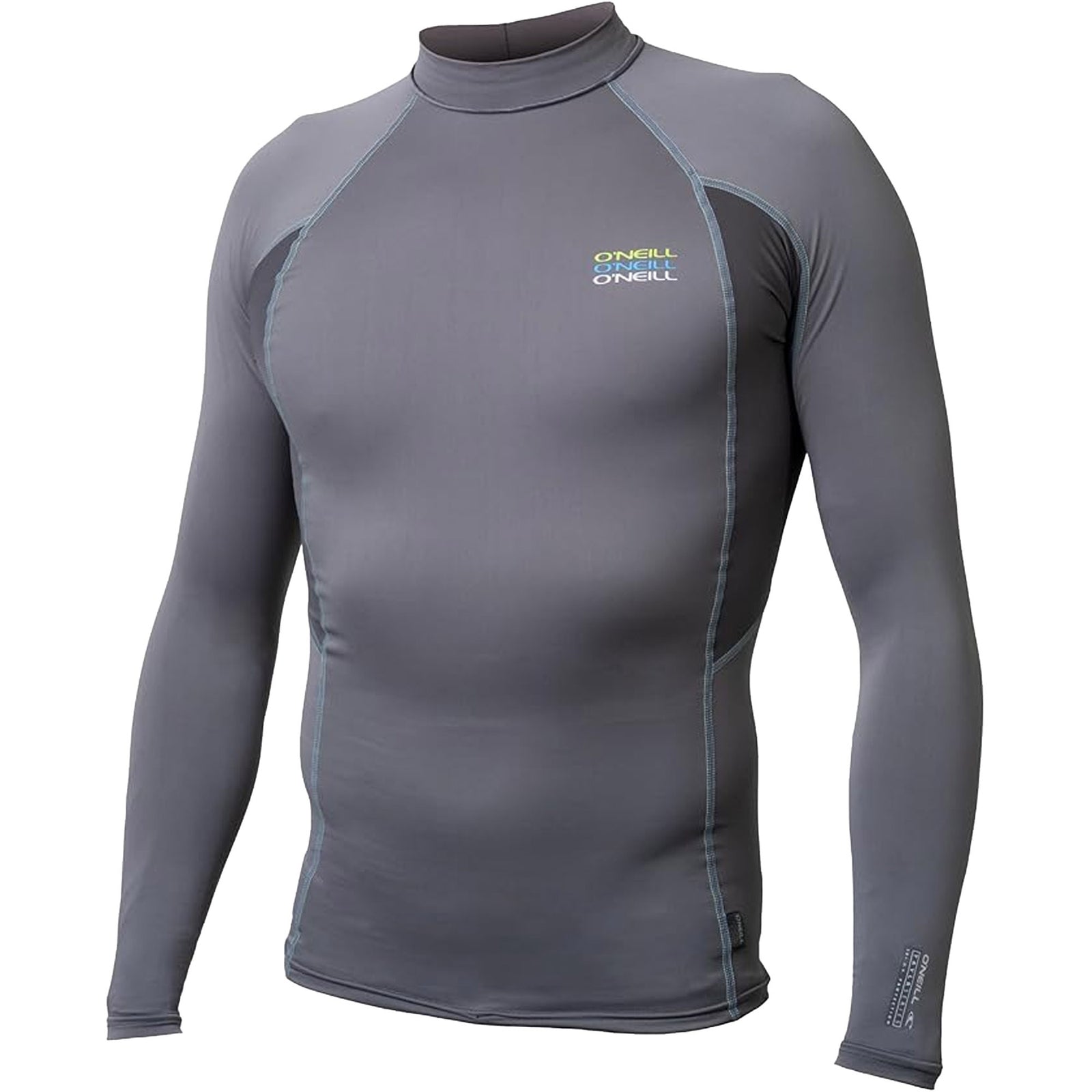 O'Neill TRVLR Men's L/S Rashguard- Smoke/Graphite