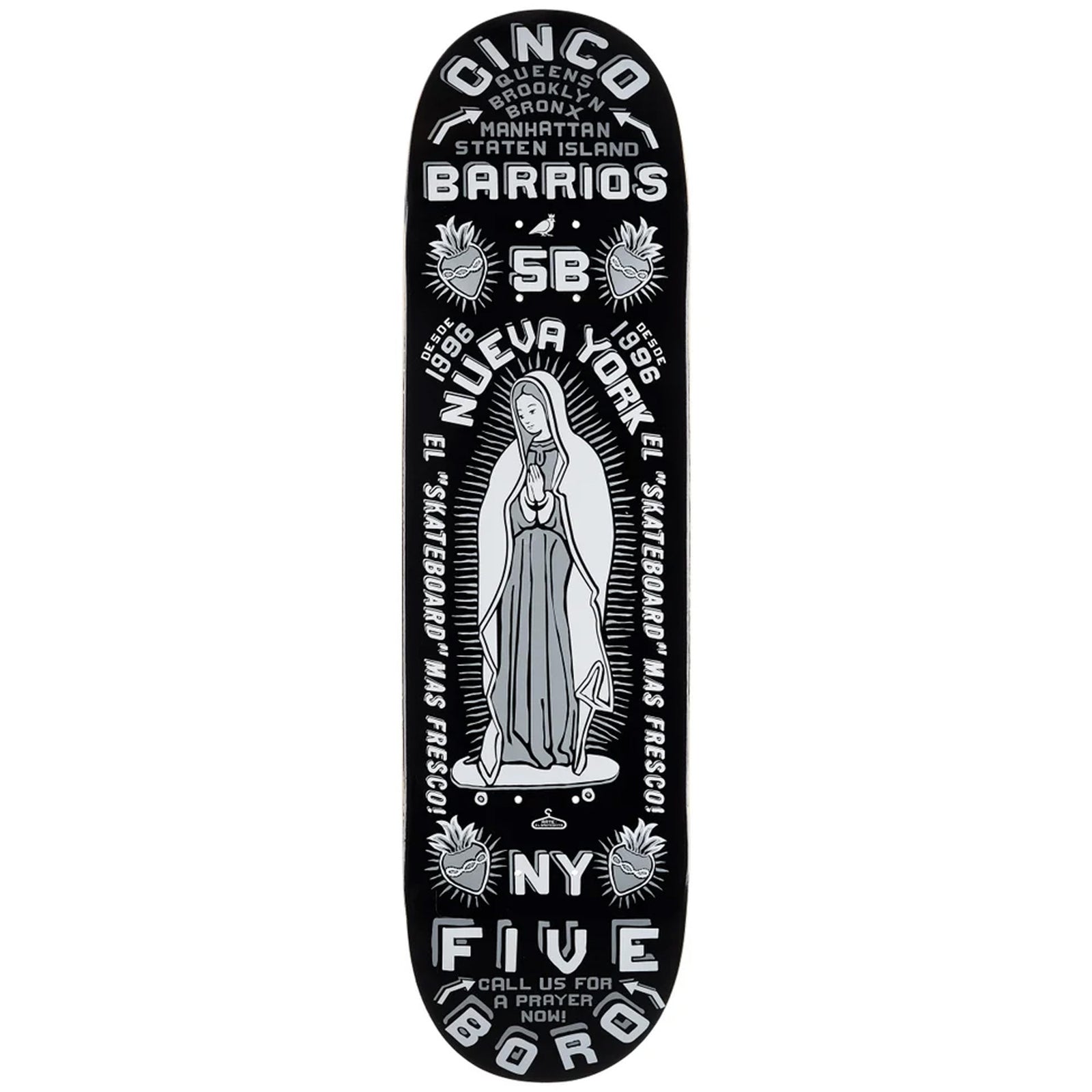 5Boro Cinco Barrios 8.75" Skateboard Deck