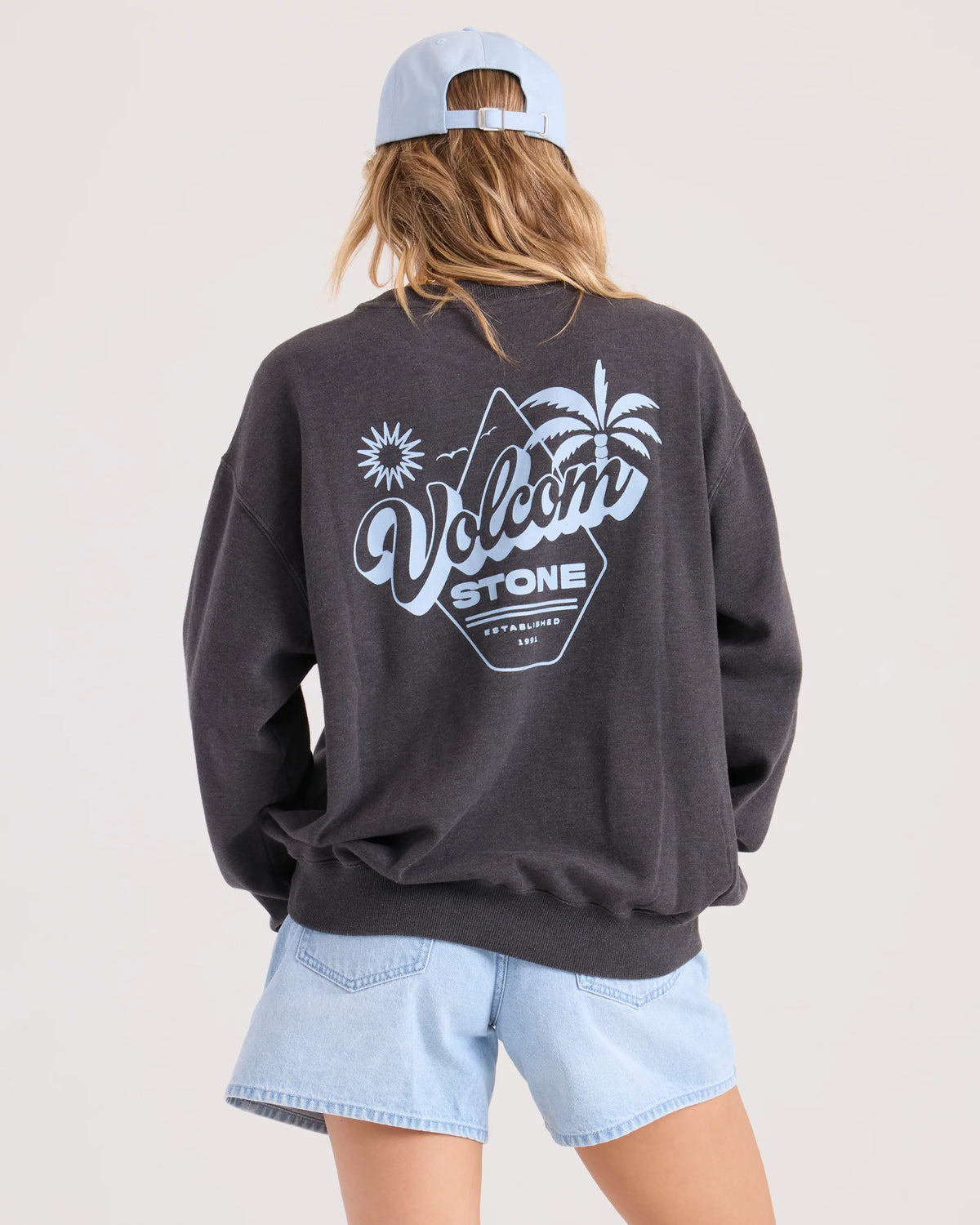 Volcom Levy Crew Women's L/S Sweater - Vintage Black