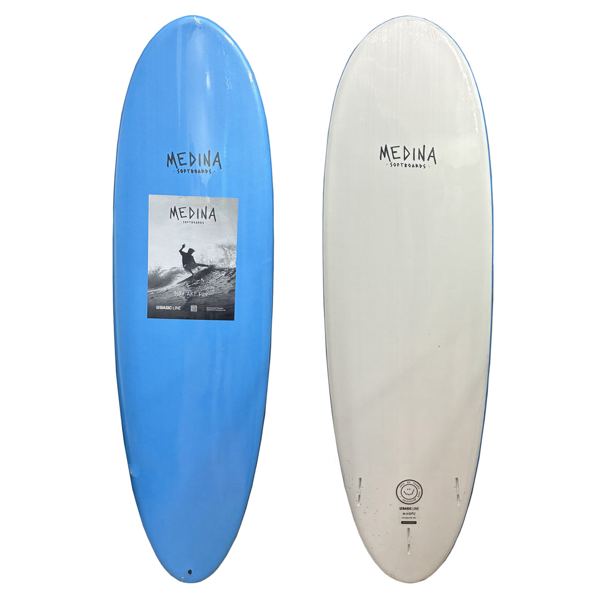 Medina Basic Line Magic 6'6 Soft Surfboard - Blue