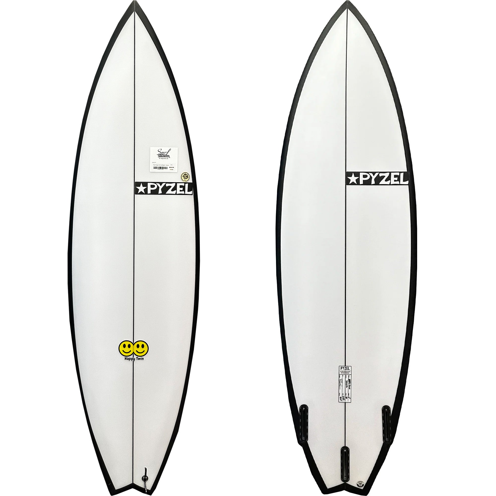 Pyzel Happy Twin Surfboard - Futures