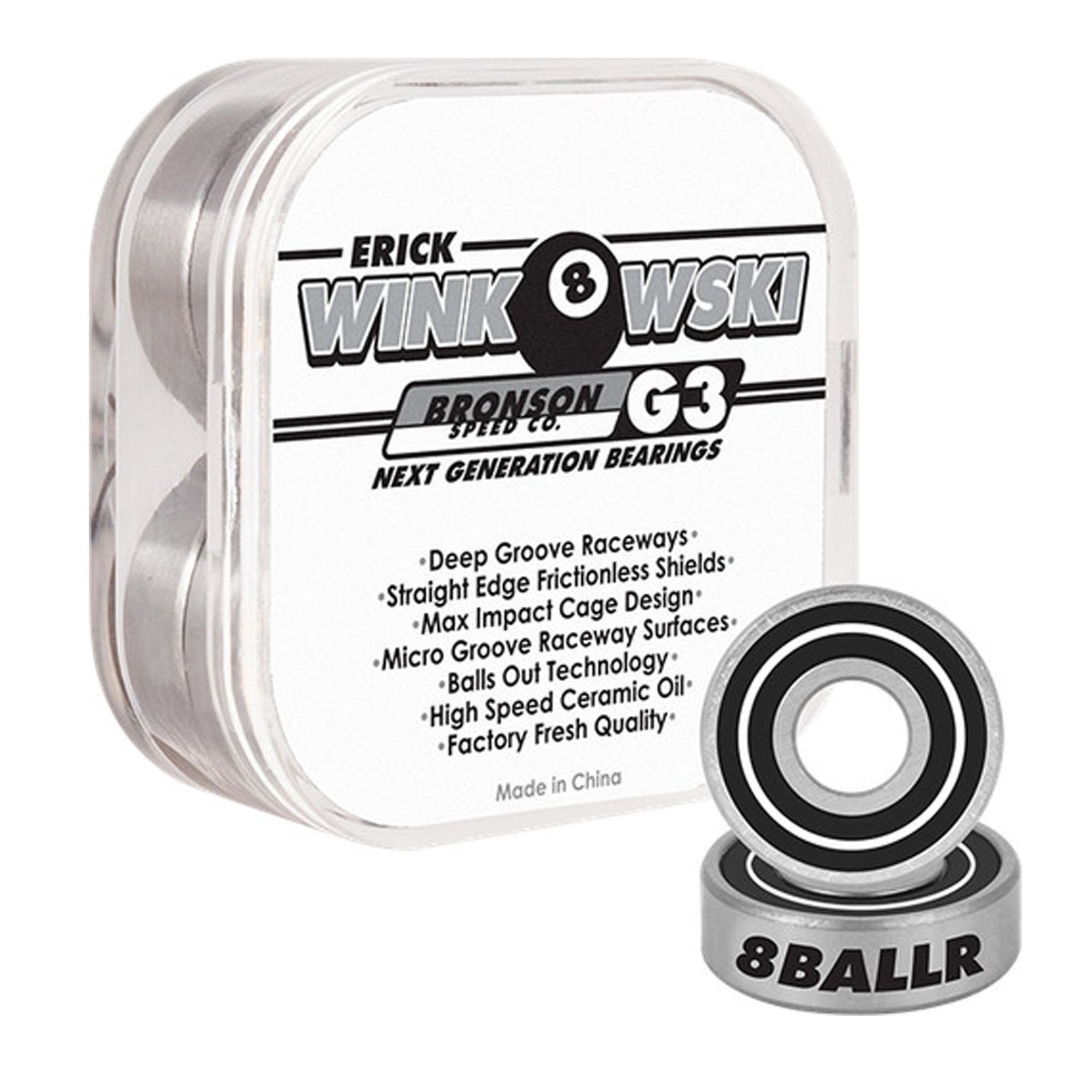 Bronson Erick Winkoski Pro G3 Skateboard Bearings