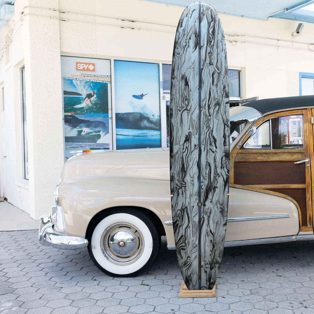 Black Rose Mfg. 50/50 PU/Poly 9'8 Longboard Surfboard