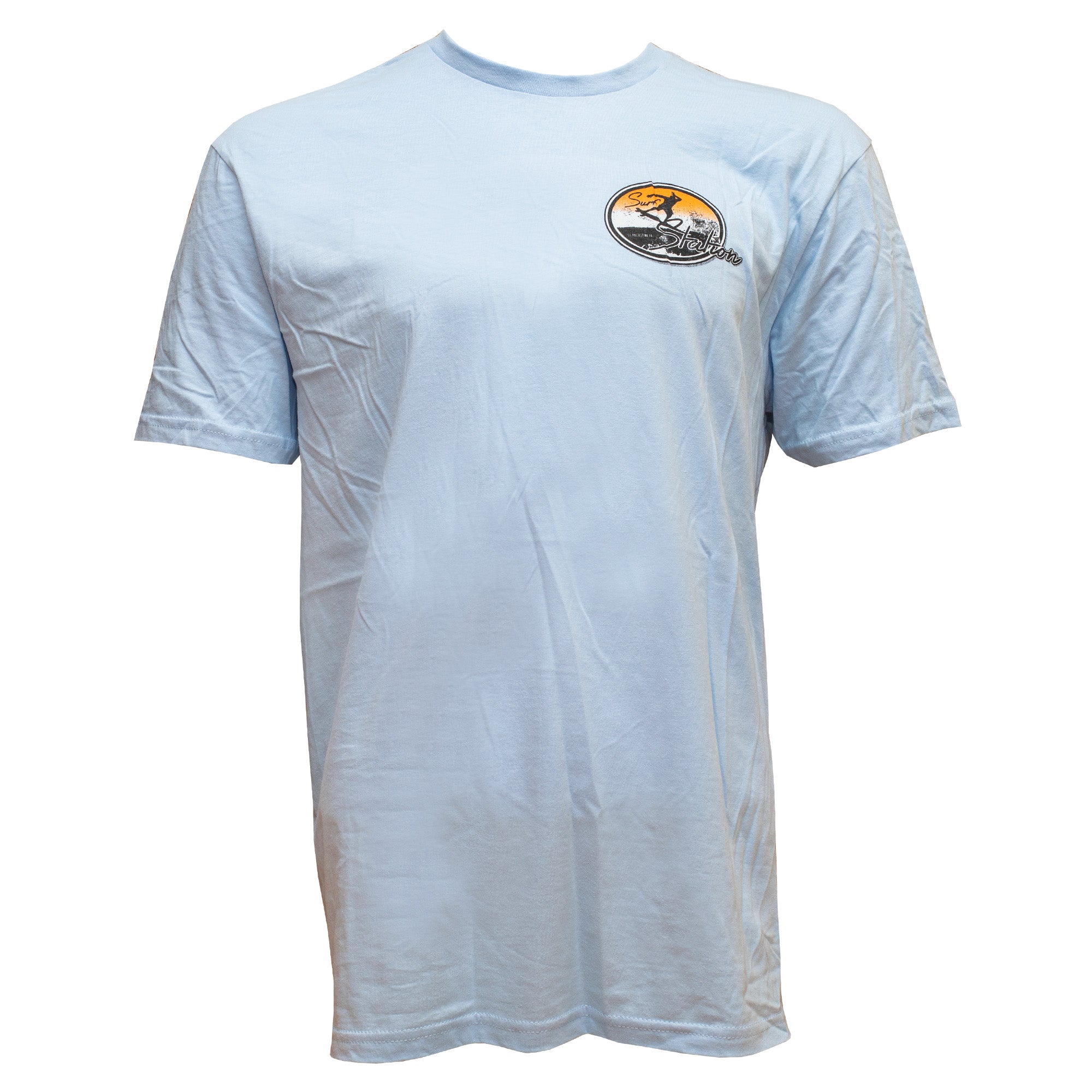 Surf Station Morning Boost Men's S/S T-Shirt - Light Blue