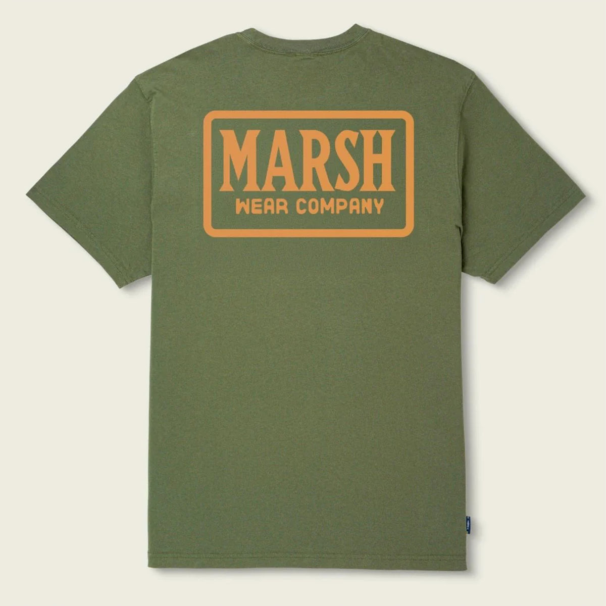 Marsh Wear Badge Men's S/S T-Shirt - Bronze Green